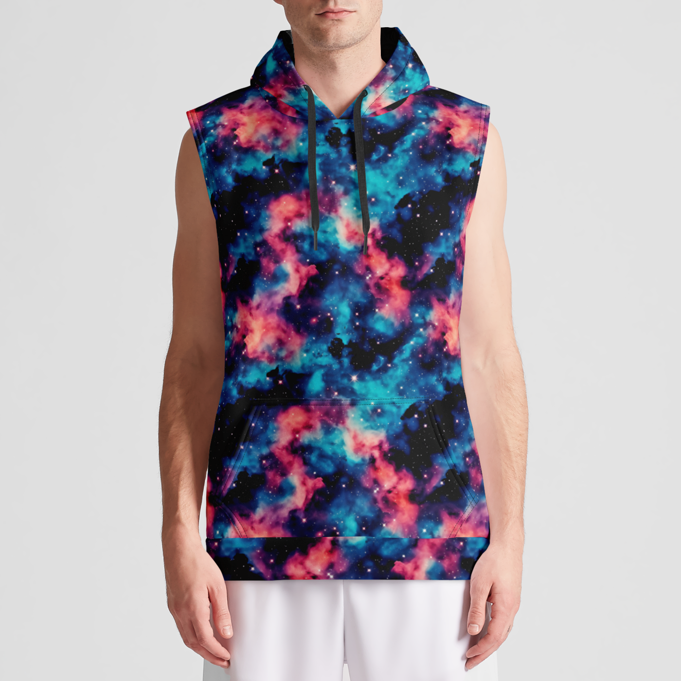 Spiral Galaxy Sleeveless Pullover Hoodie