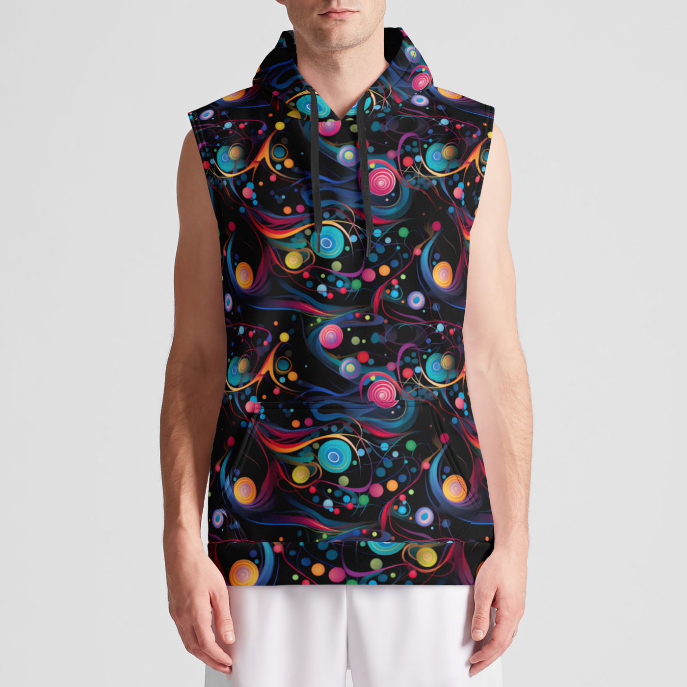 Whirling Wonderland Sleeveless Pullover Hoodie