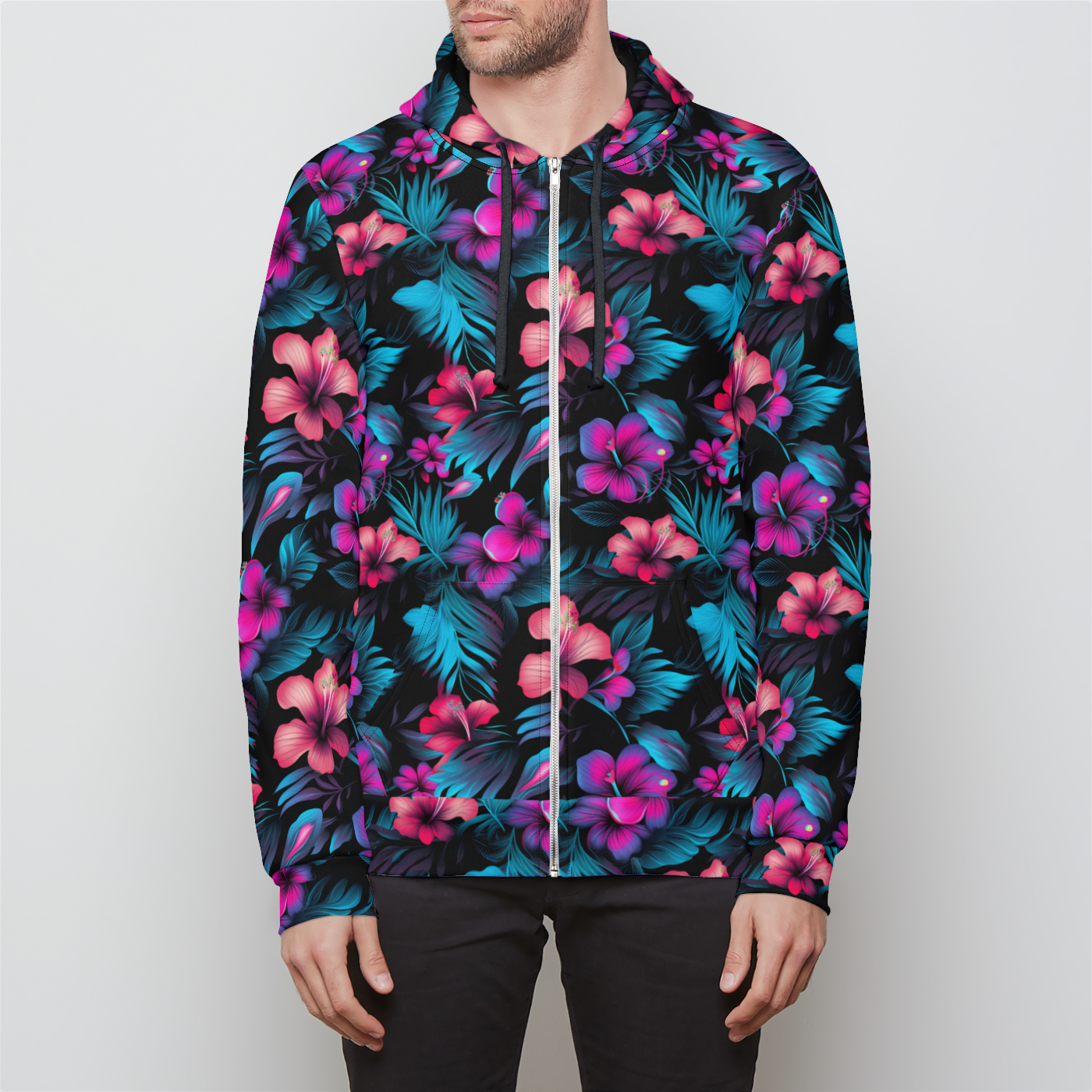 Paradise Rhythm Unisex Zip-Up Hoodie