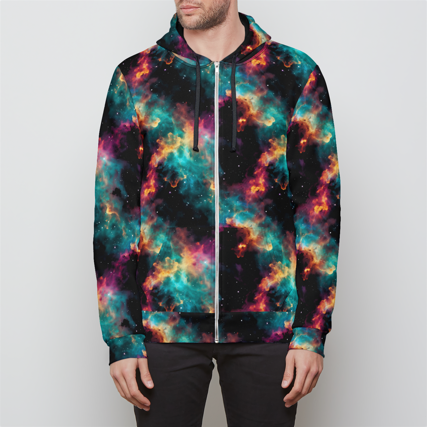 Nebula Nostalgia Unisex Zip-Up Hoodie