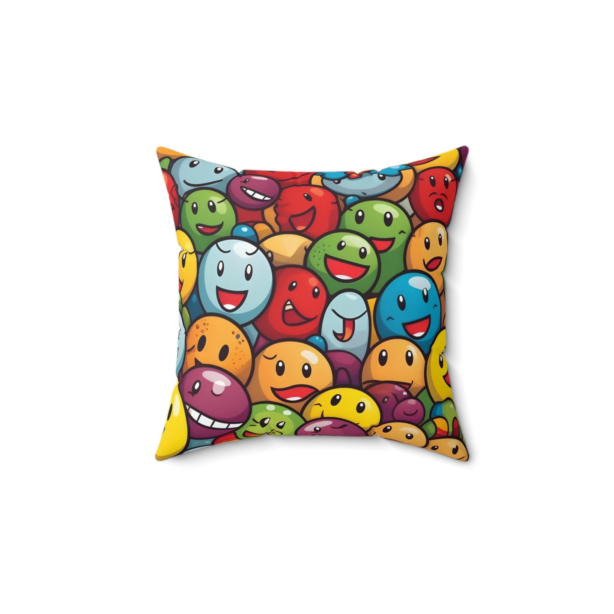 Happy Hopper Square Pillow