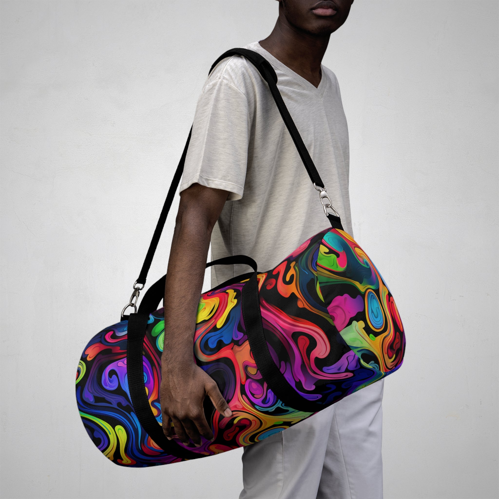 Psychedelic Whirlwind Duffel Bag