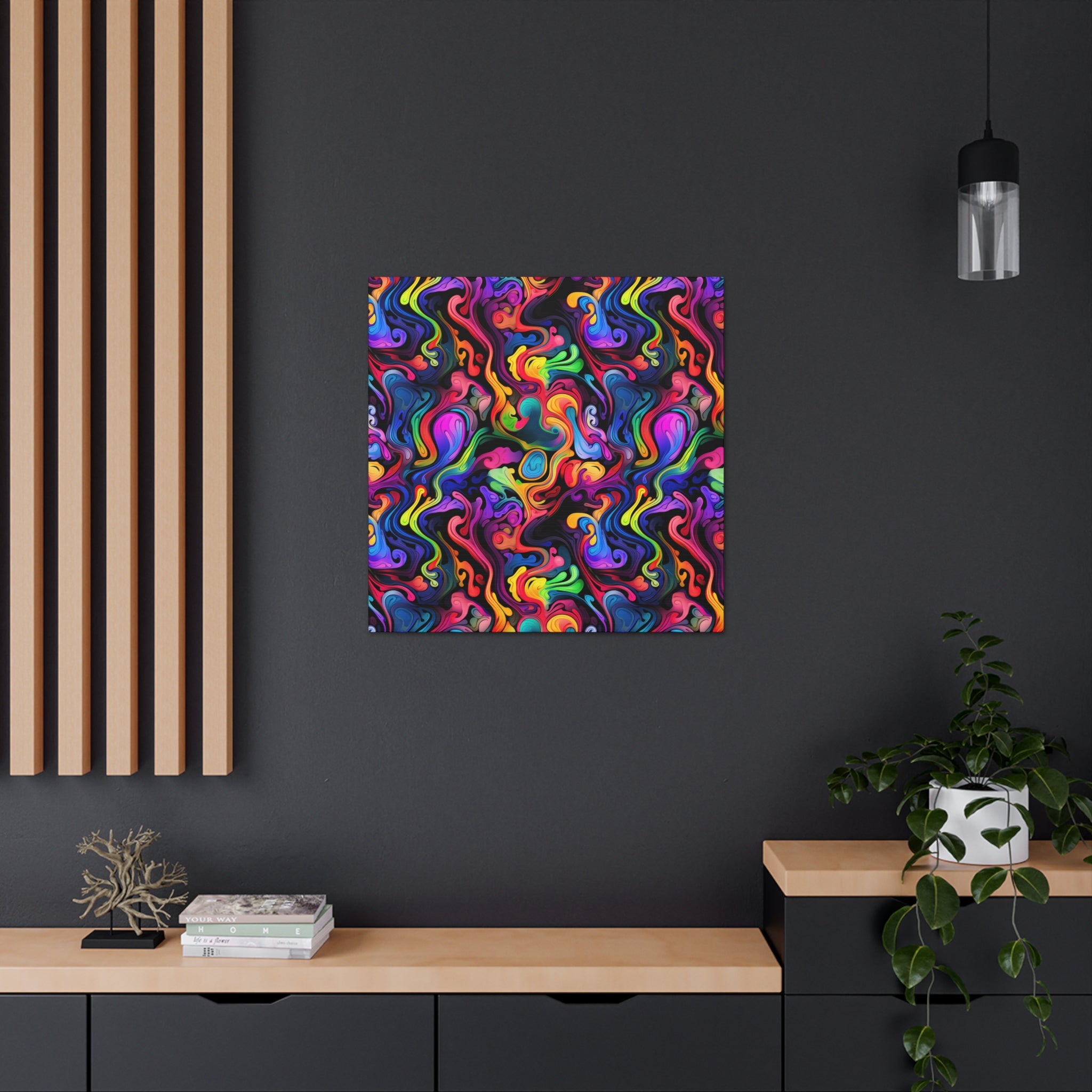 Psychedelic Whirlwind Canvas Print Art