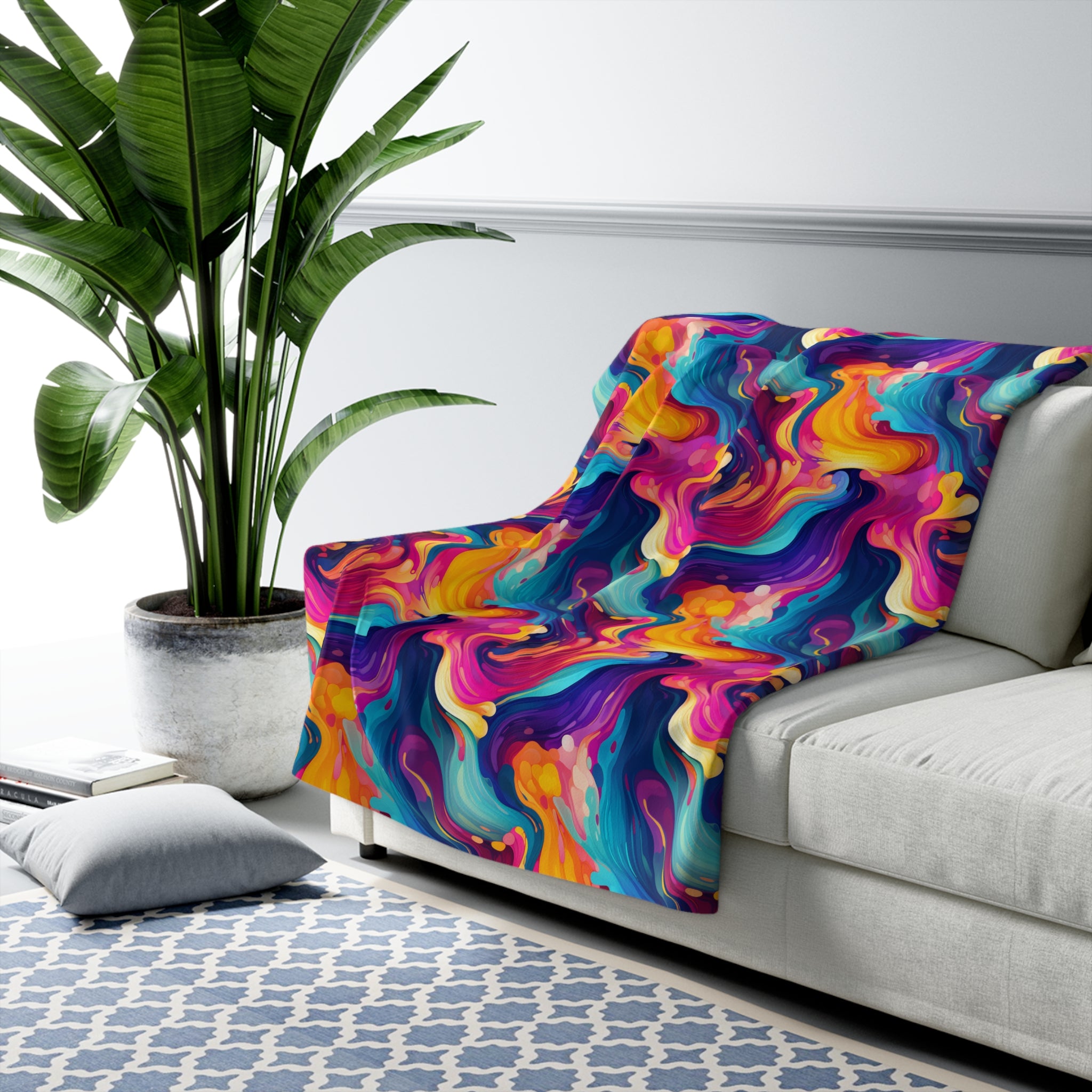 Enchanted Psyche Fleece Blanket