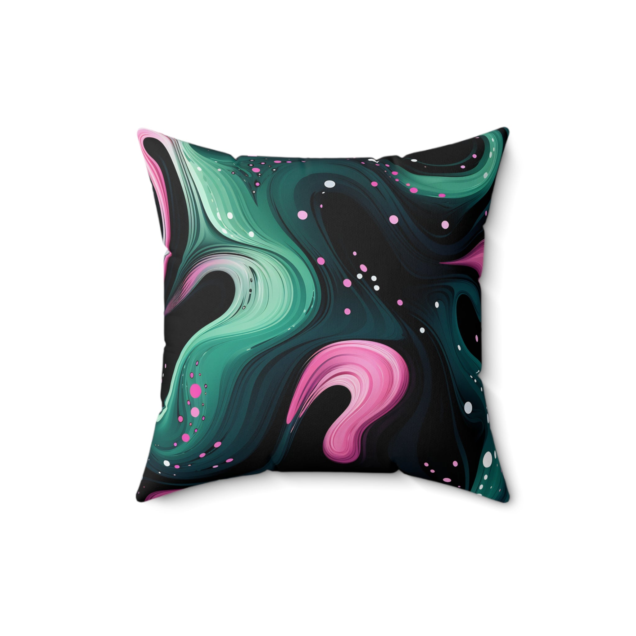 Electric Swirls Square Pillow