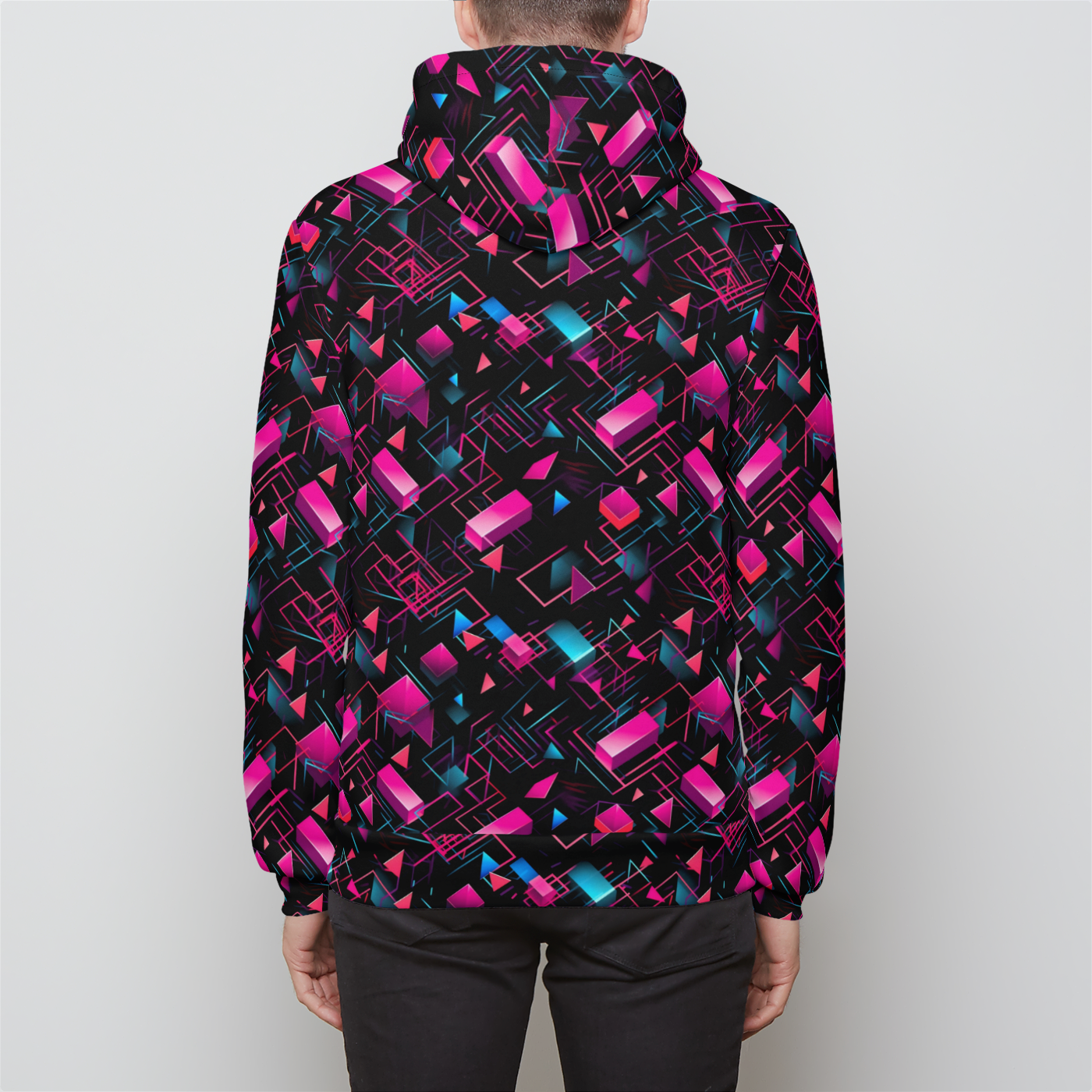 Neon Nova Unisex Zip-Up Hoodie