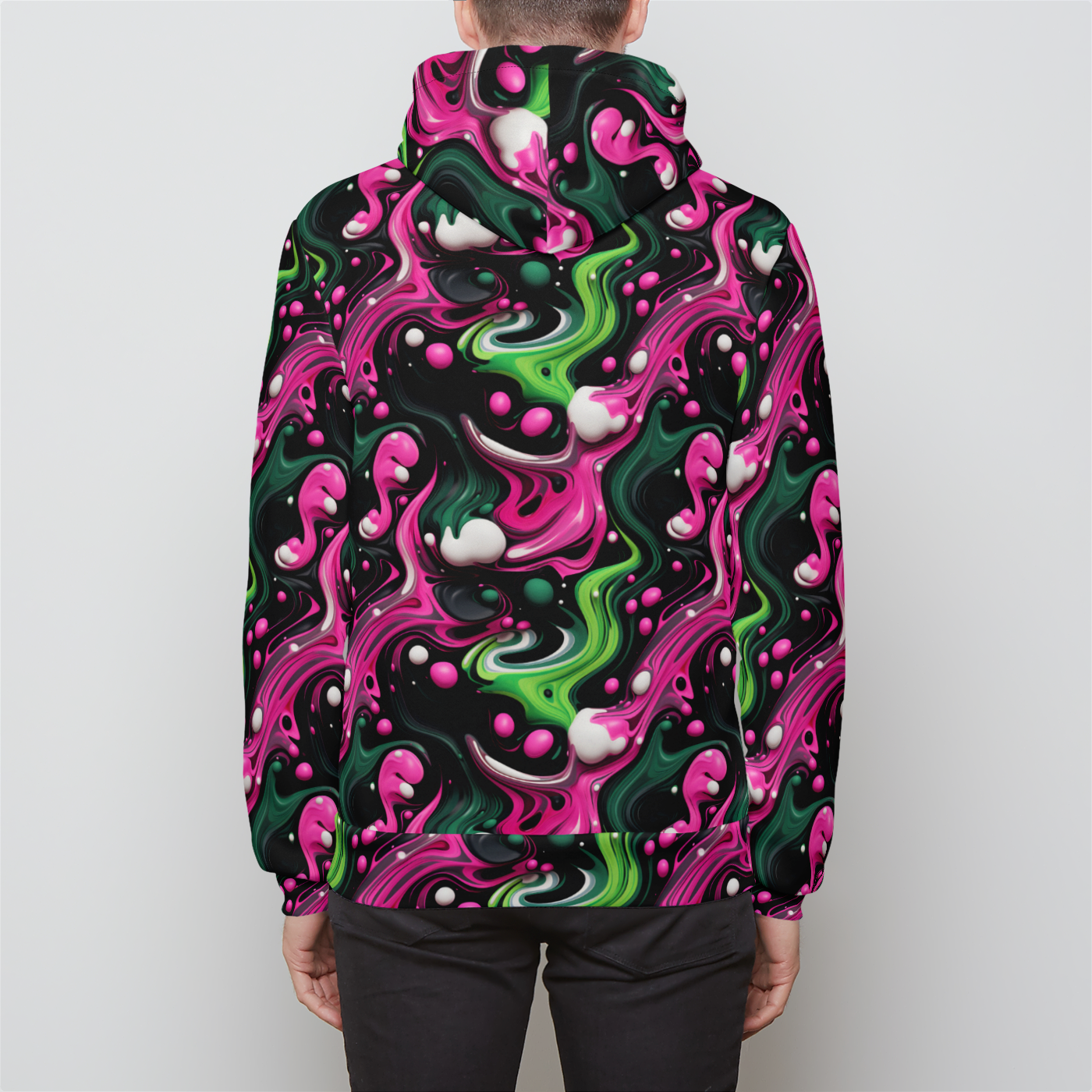 Luminescent Labyrinth Unisex Zip-Up Hoodie