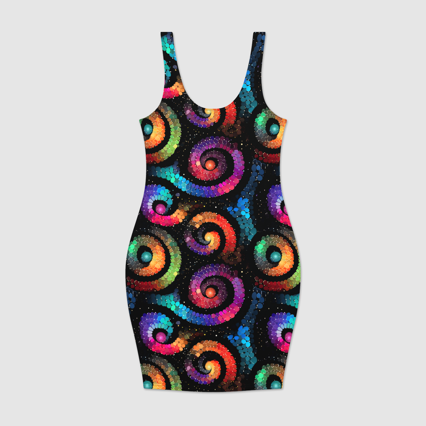 Swirling Serenade Bodycon Dress