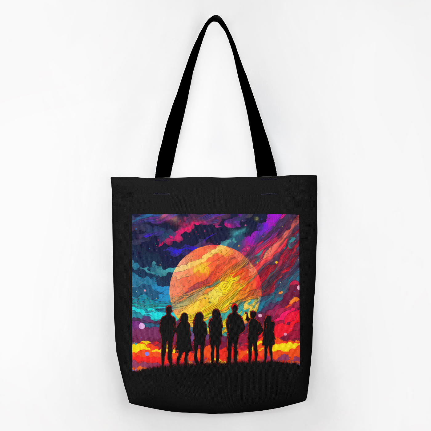 Galactic Wanderers Tote Bag