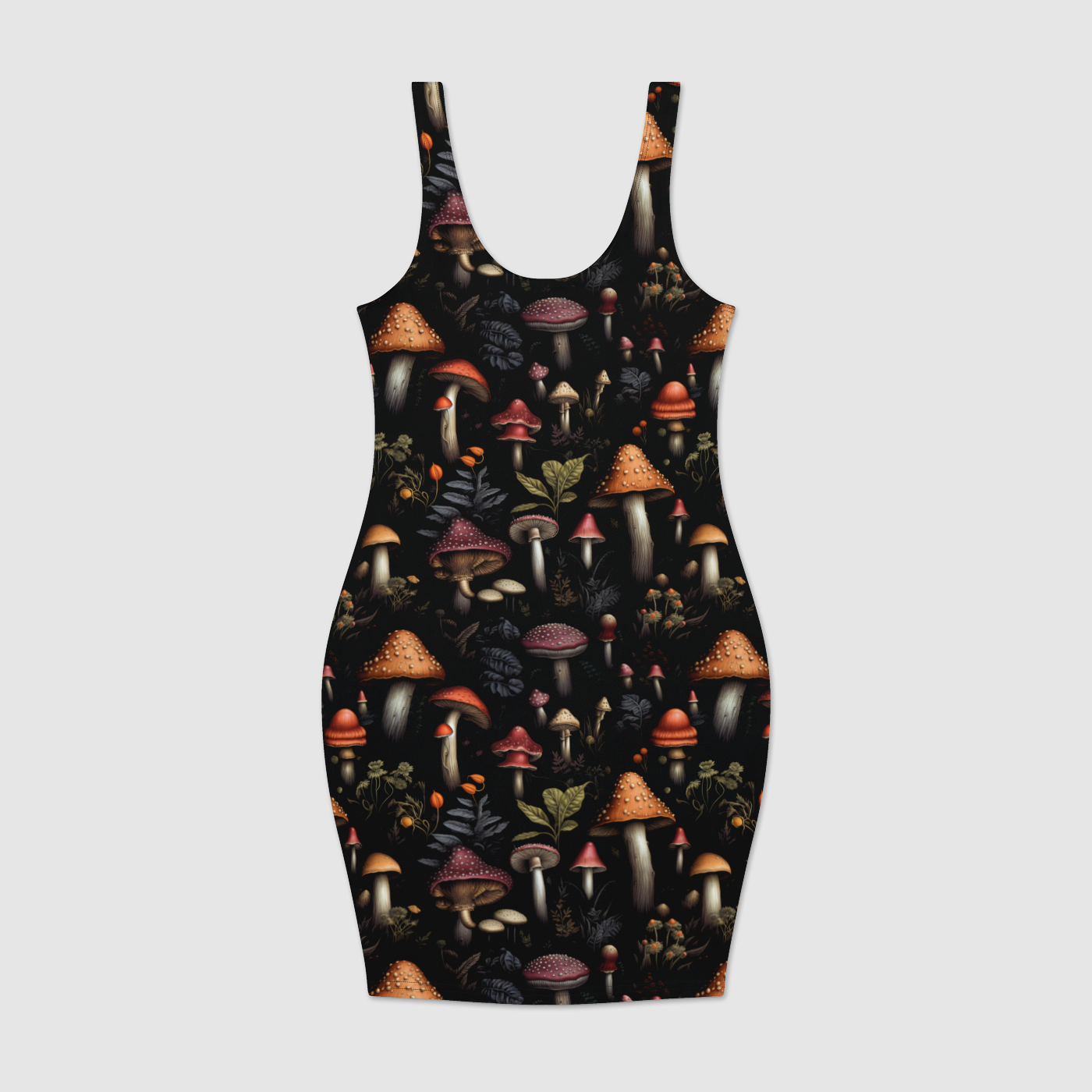 Trippy Toadstools Bodycon Dress