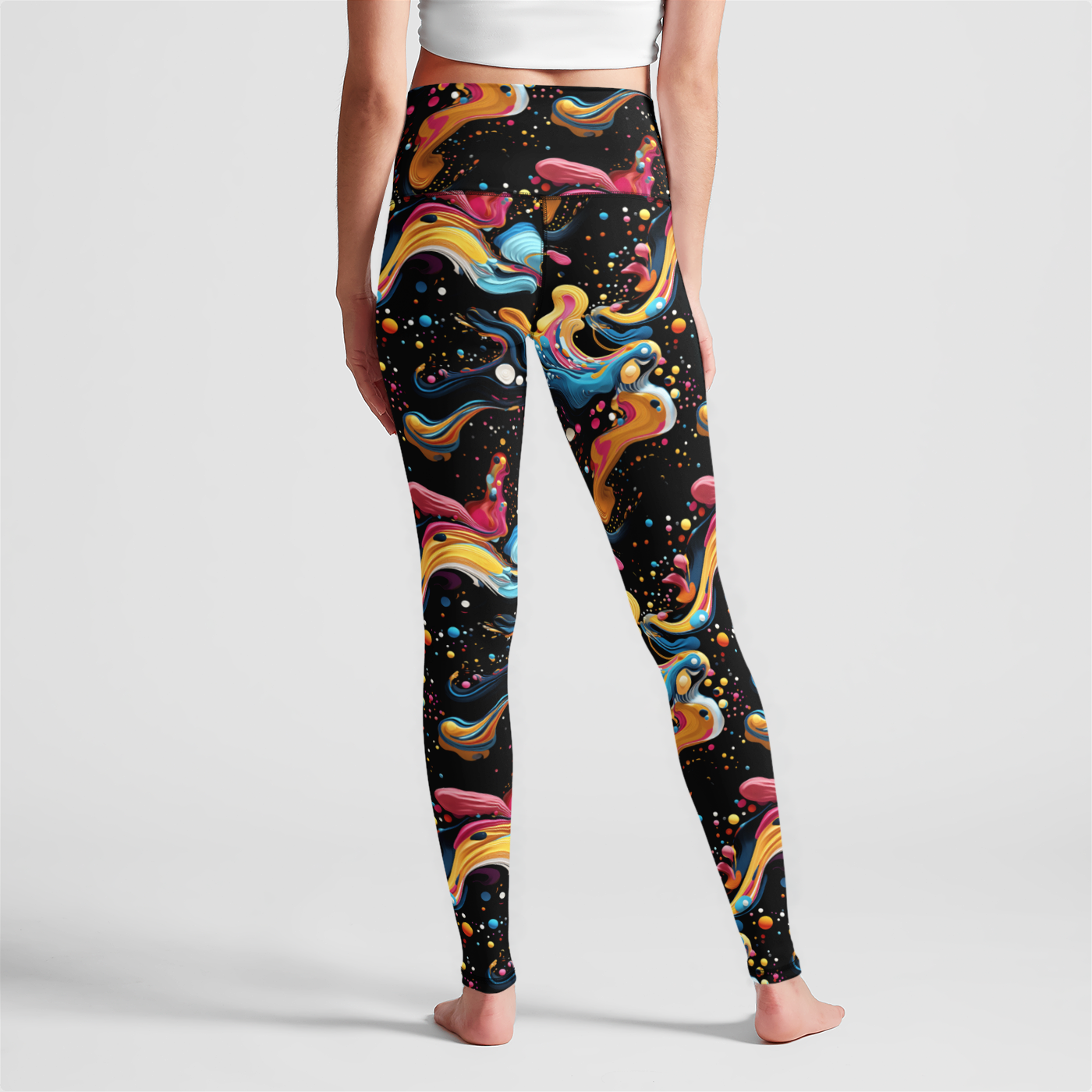 Trippy Tidal Wave High Waist Leggings