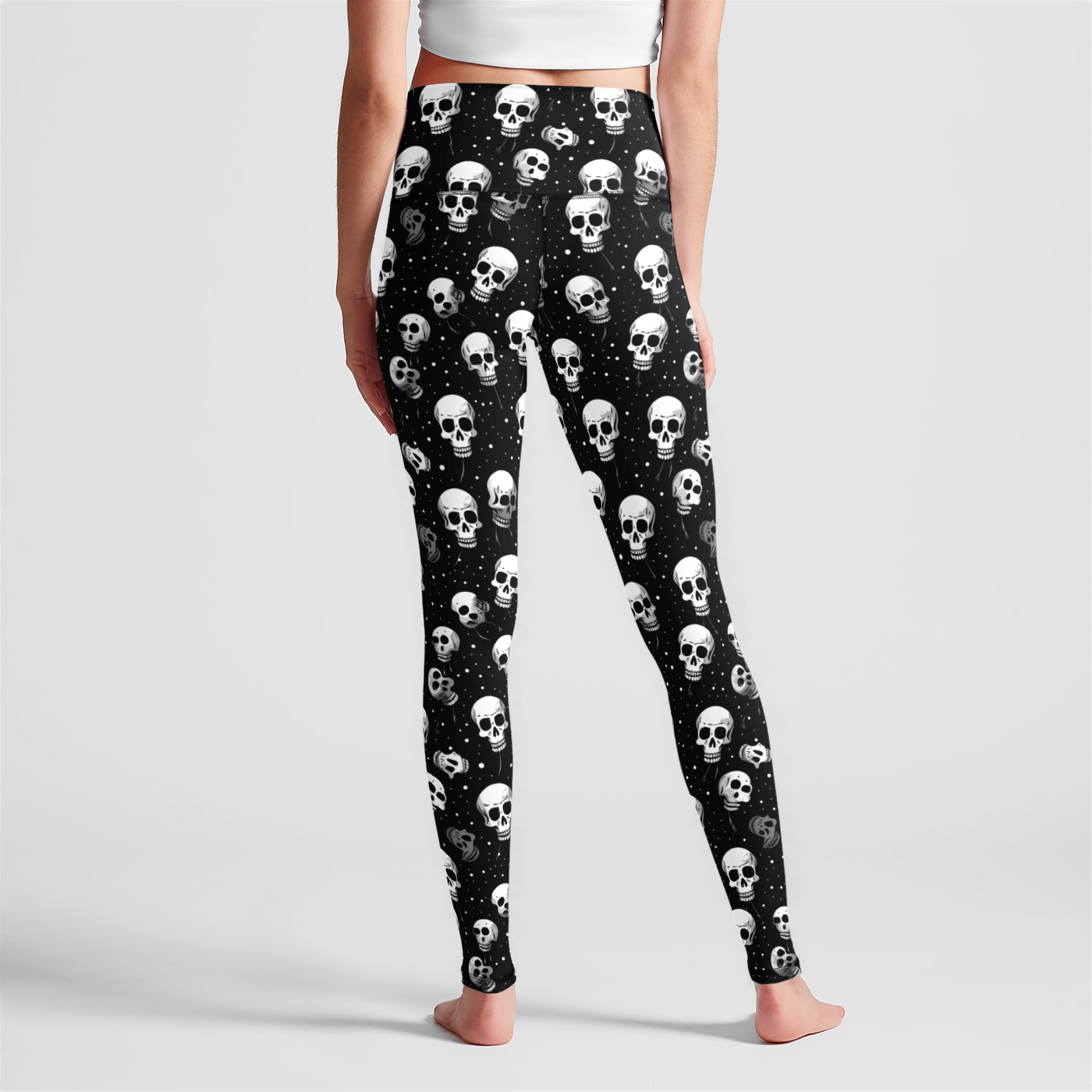 Celestial Skull Dance High Waist Leggings