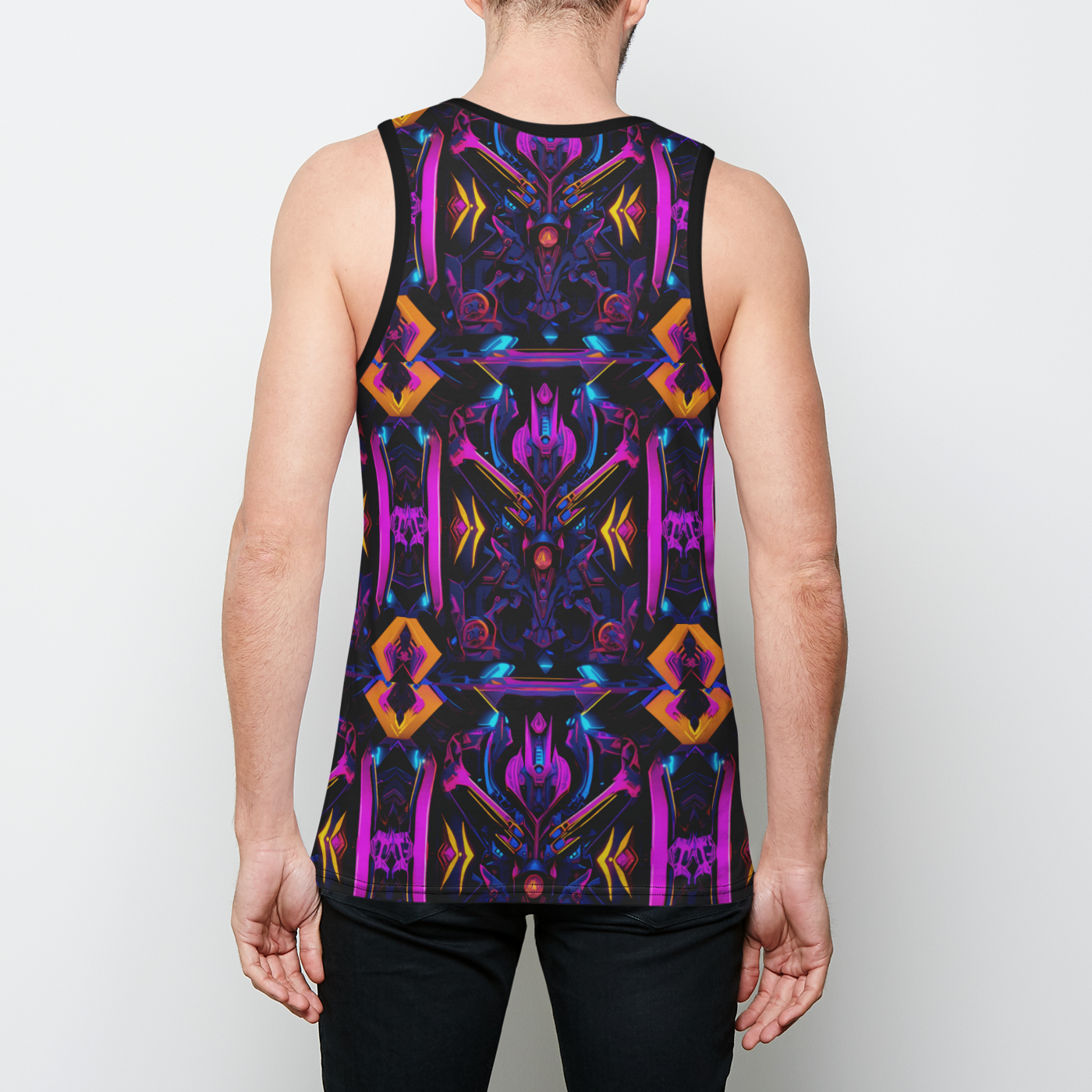 Neon Polygon Men's Tank