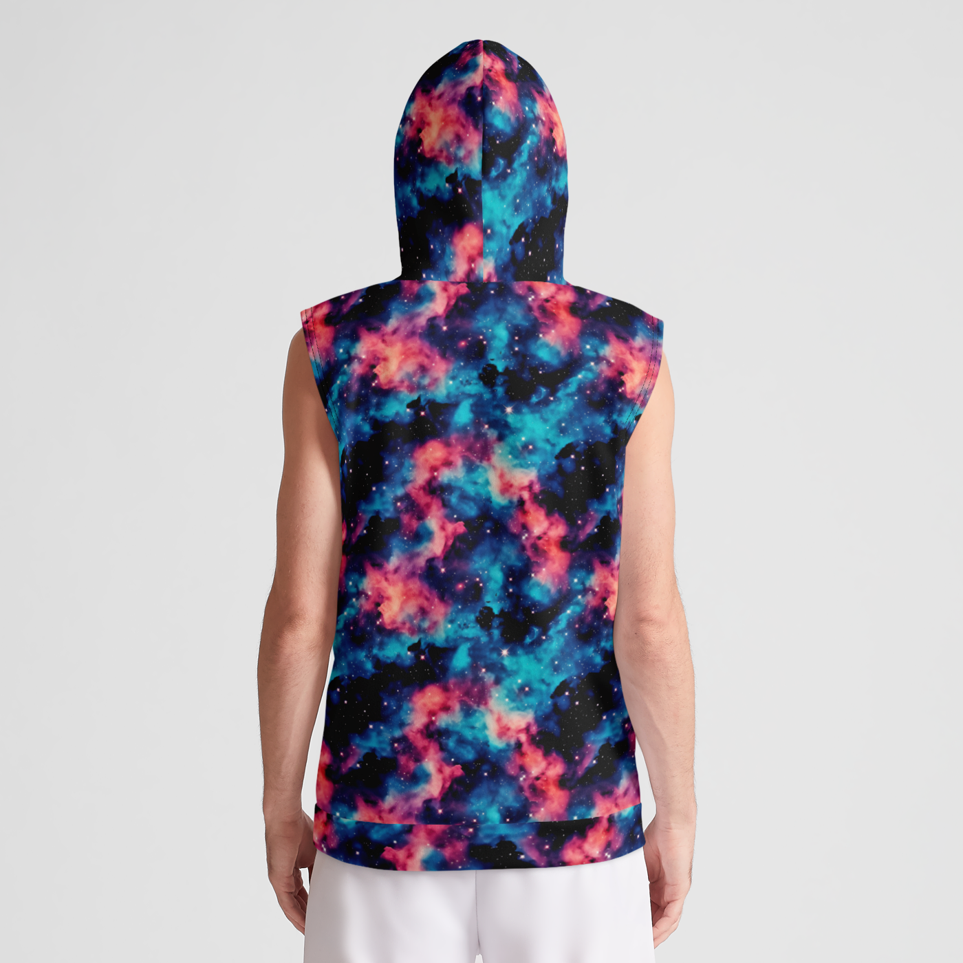 Spiral Galaxy Sleeveless Pullover Hoodie