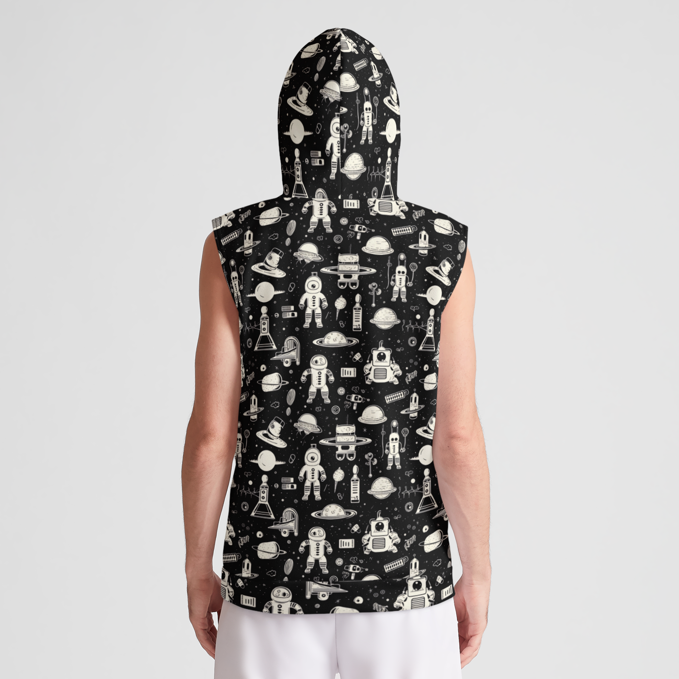 Rocket Rider Sleeveless Pullover Hoodie