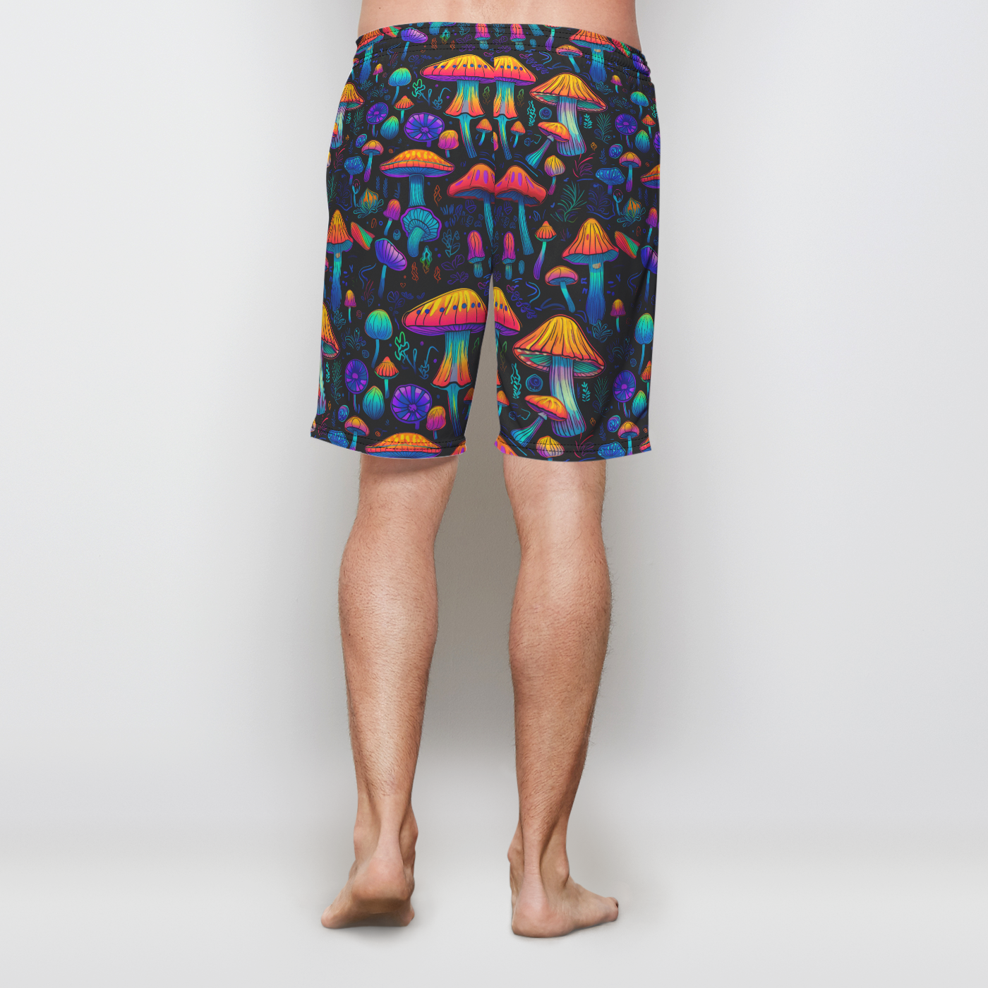 Neon Nostalgia Fungi Men's Shorts