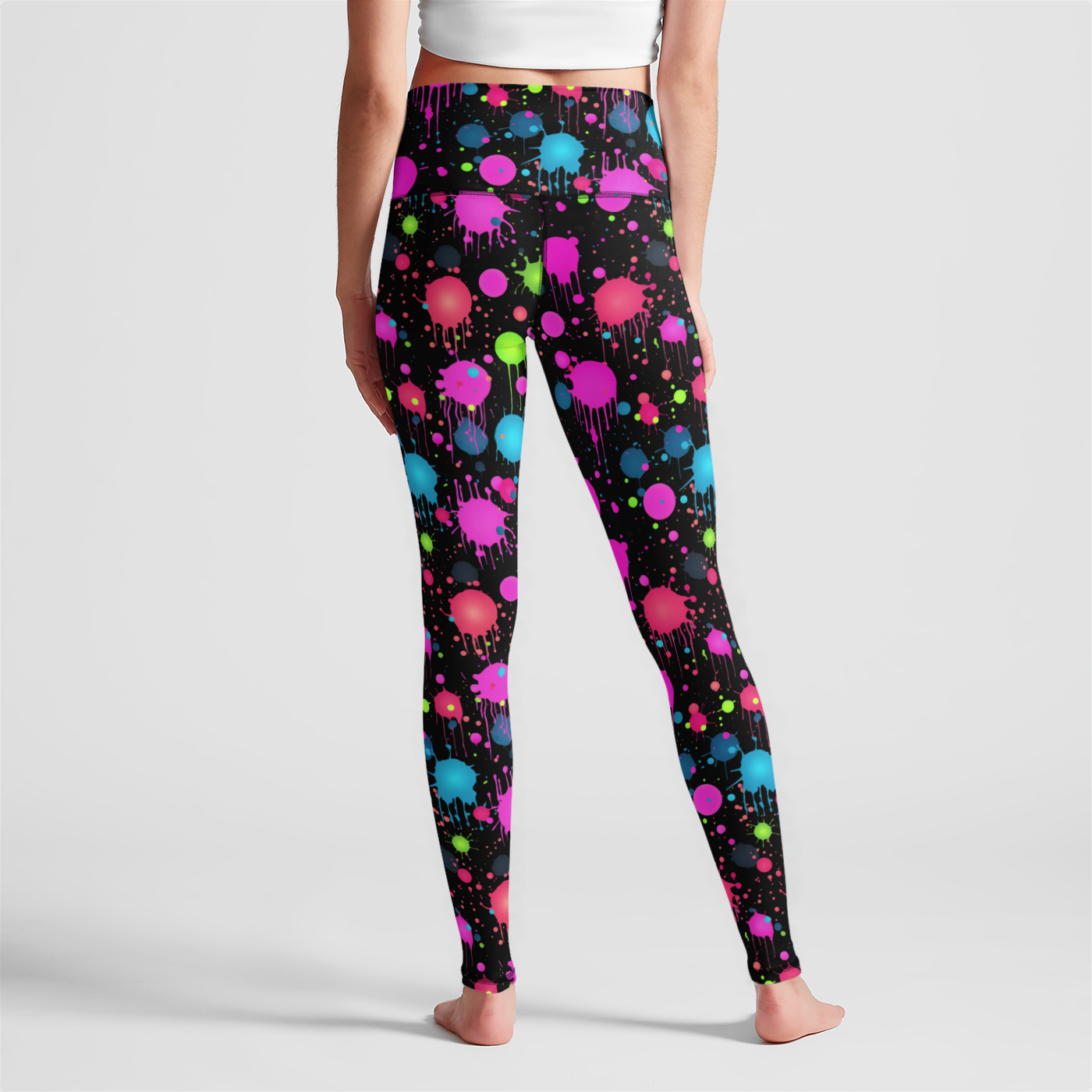 Neon Spark High Waist Leggings