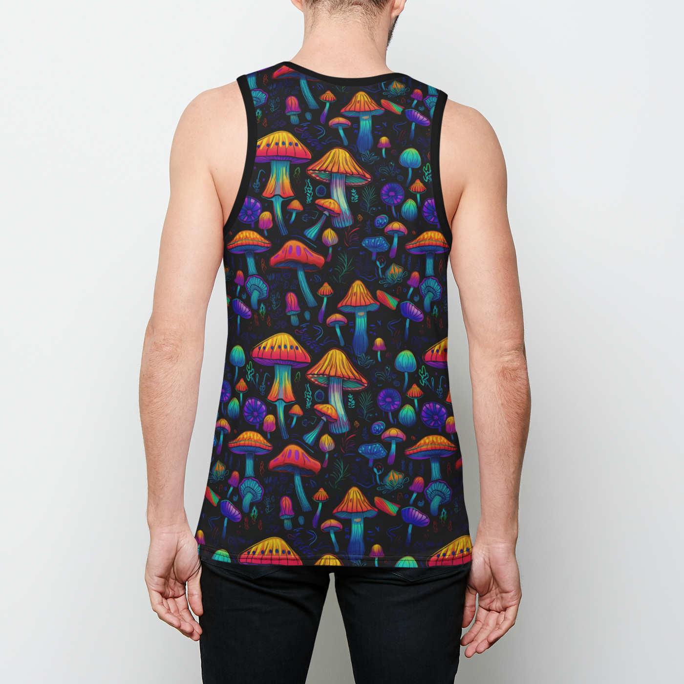 Neon Nostalgia Fungi Men's Tank