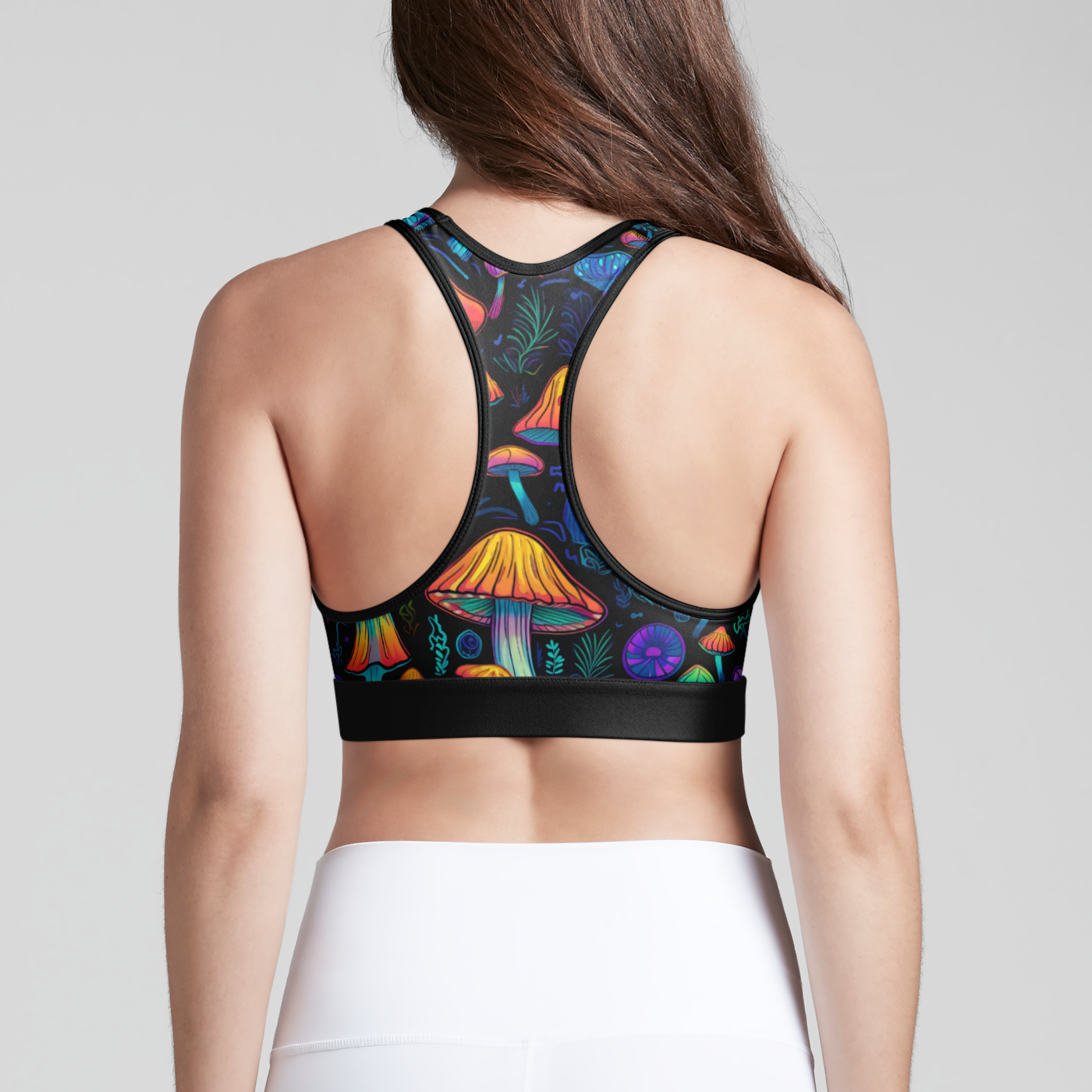 Neon Nostalgia Fungi Rave Bra