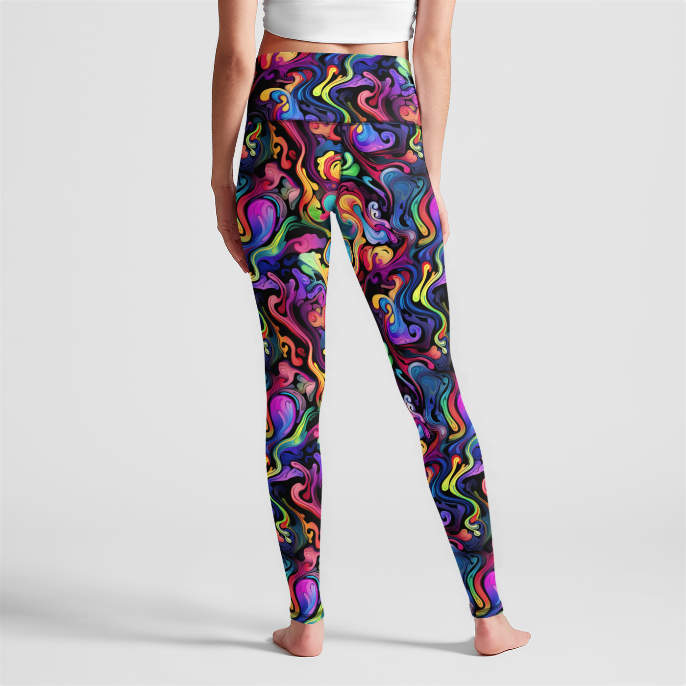 Psychedelic Whirlwind High Waist Leggings