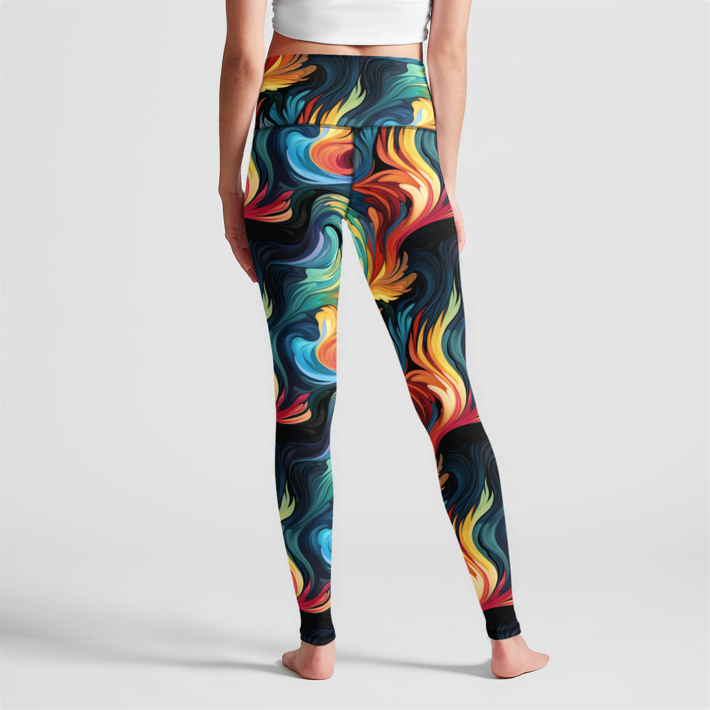 Technicolor Tranquility High Waist Leggings