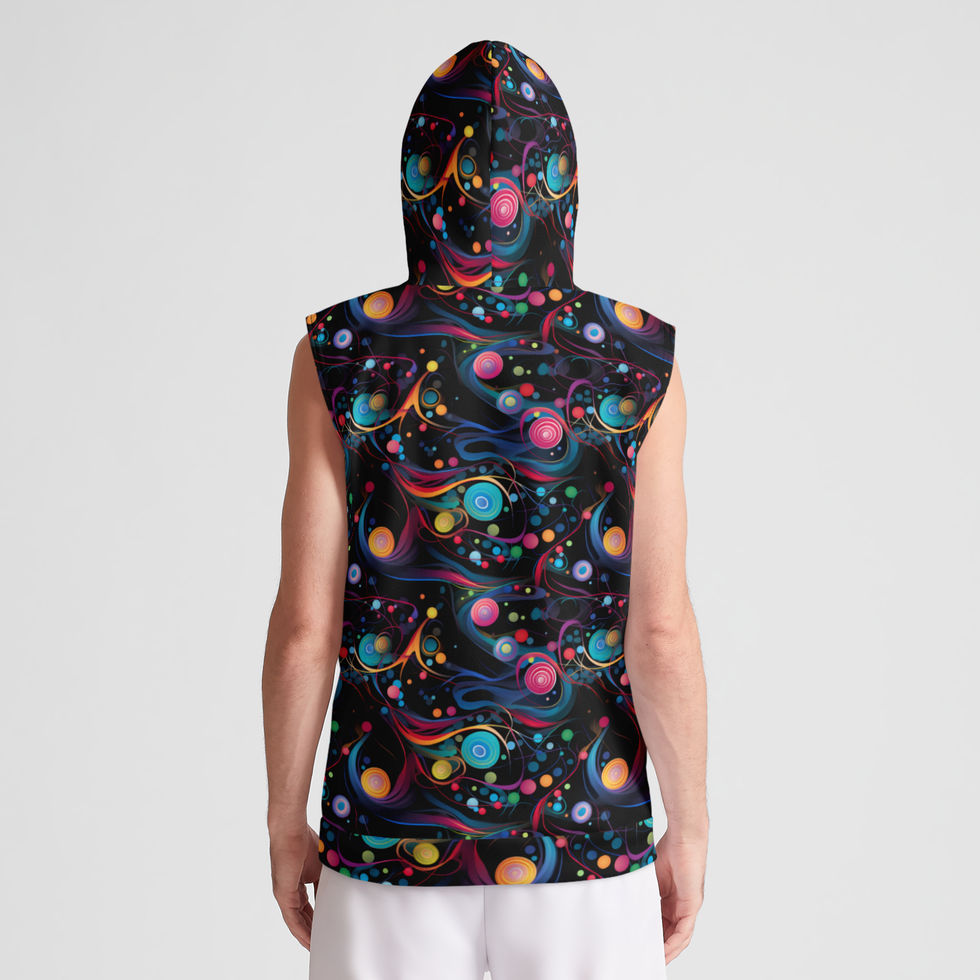 Whirling Wonderland Sleeveless Pullover Hoodie