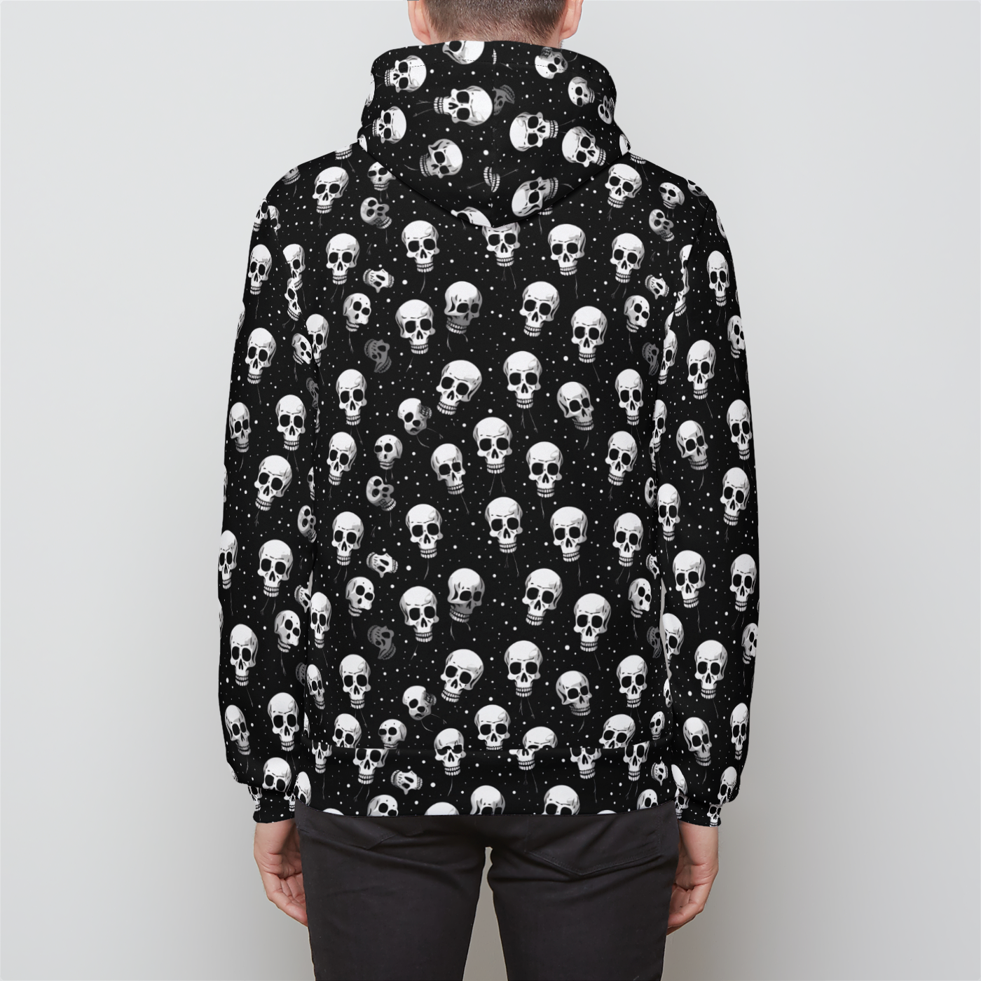 Celestial Skull Dance Unisex Zip-Up Hoodie