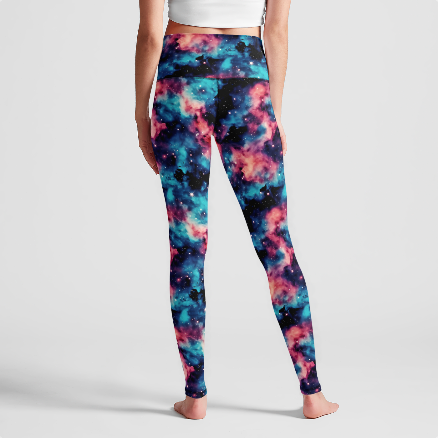 Spiral Galaxy High Waist Leggings