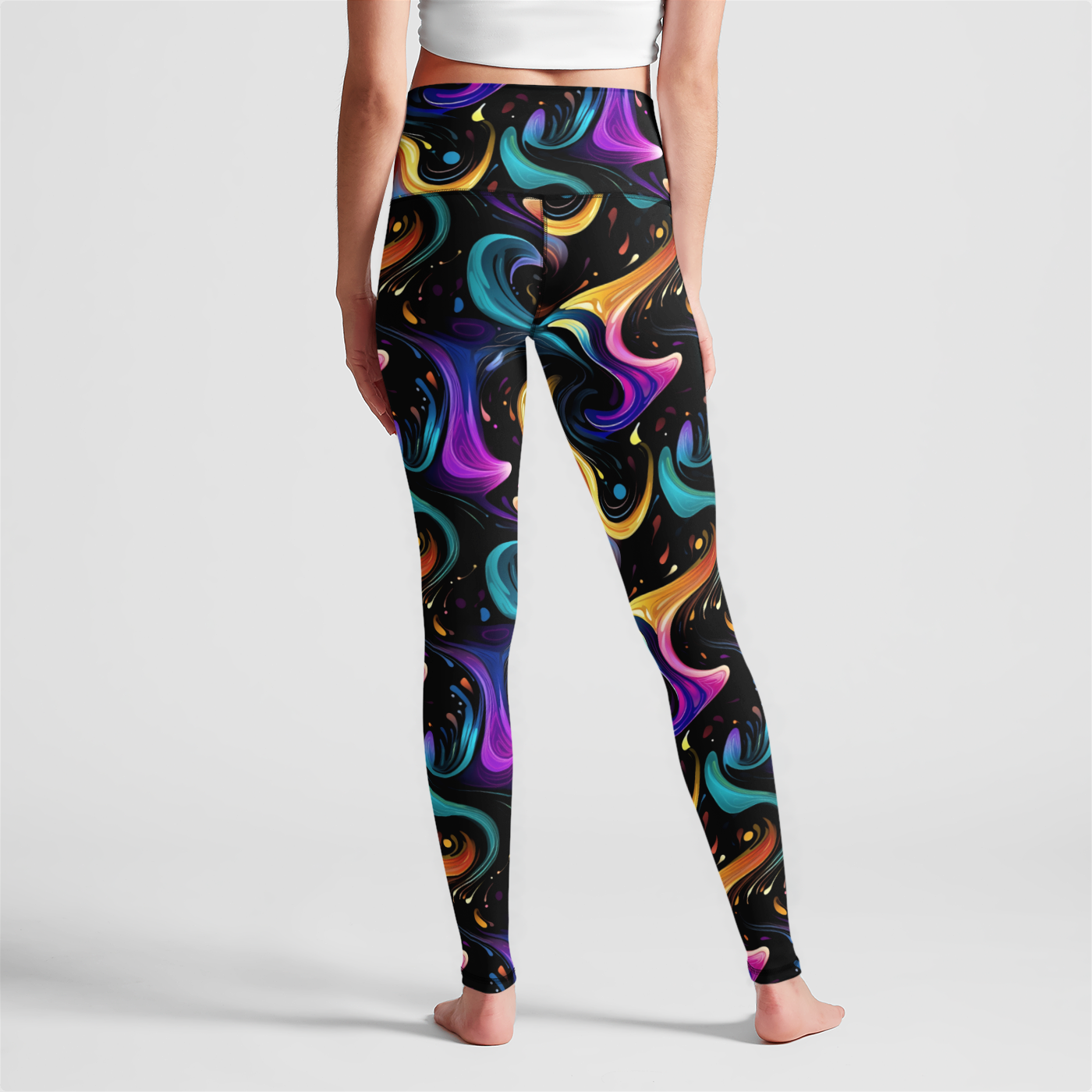 Hypnotic Spiral High Waist Leggings