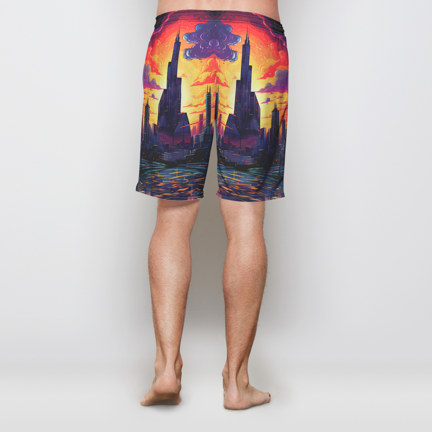 Techno Horizons Men's Shorts