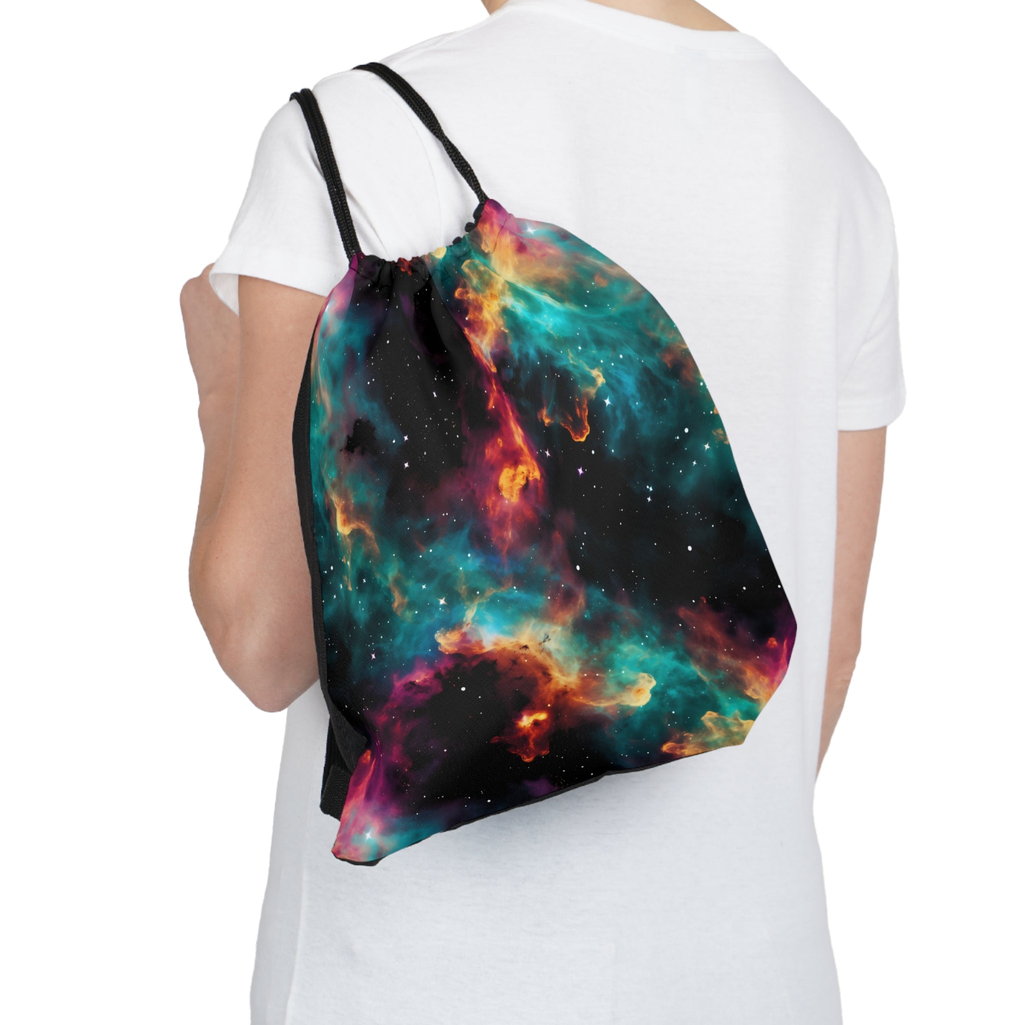 Nebula Nostalgia Drawstring Bag