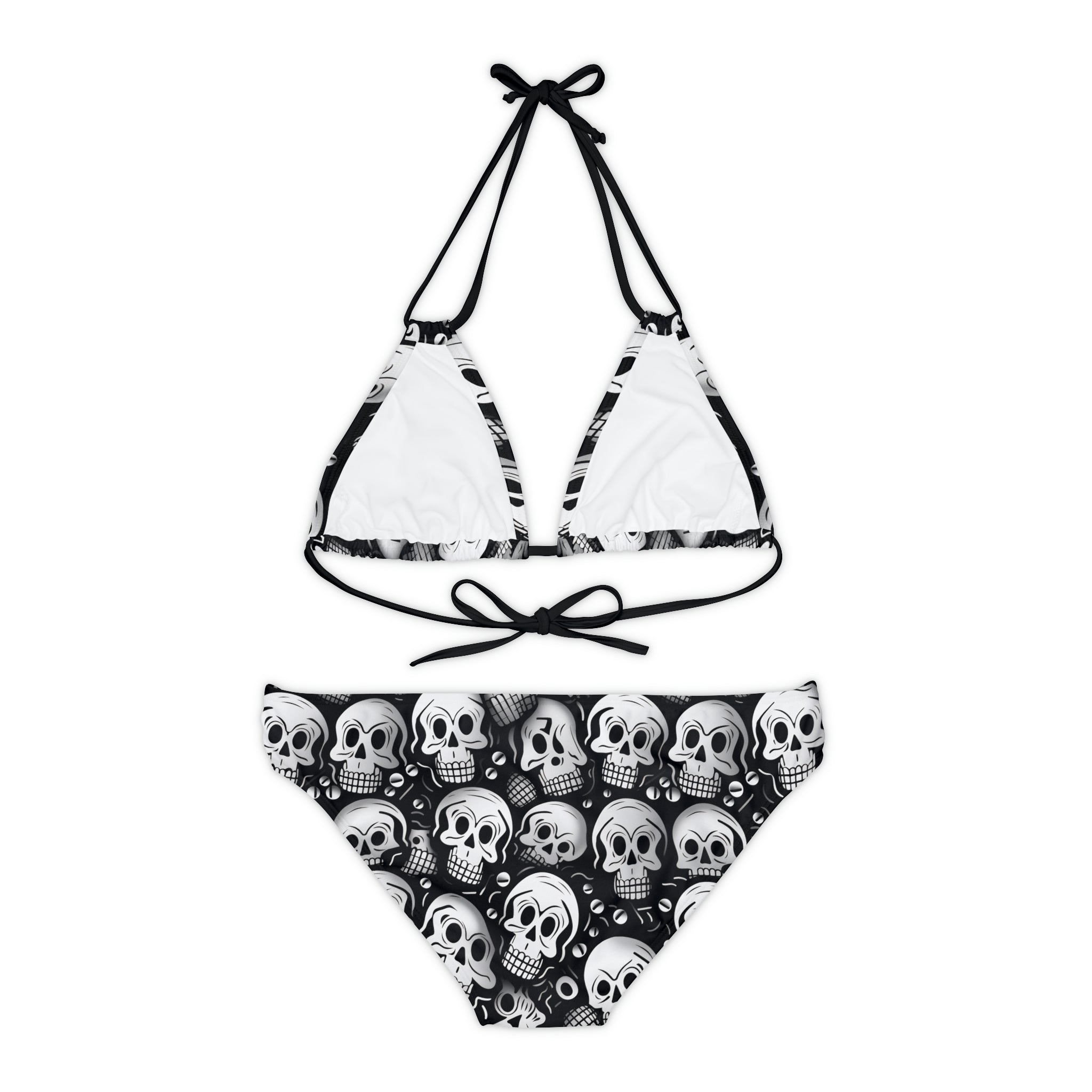 Cyber Skull Invasion Strap Bikini Set