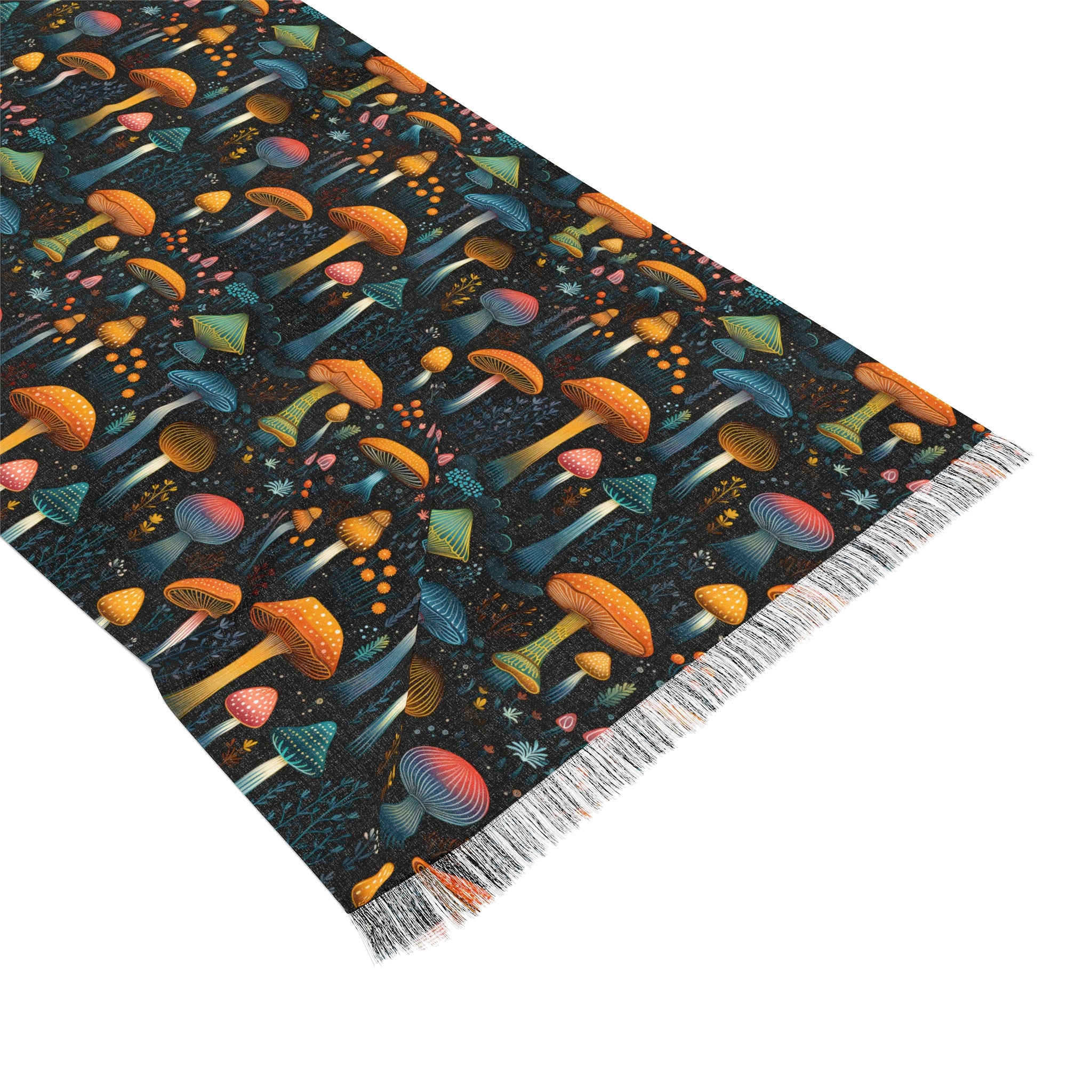 Hypnotic Fungal Fantasy Light Rave Scarf