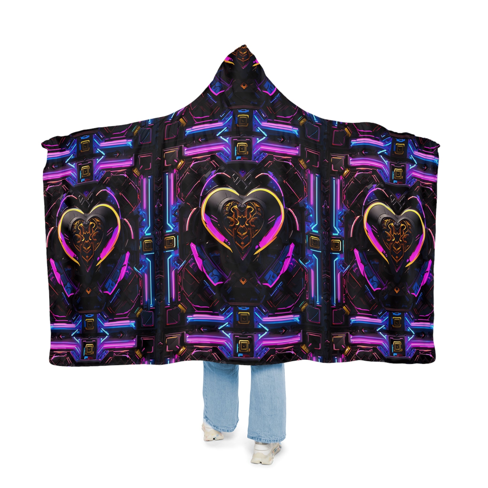 Electric Heart Snuggle Blanket