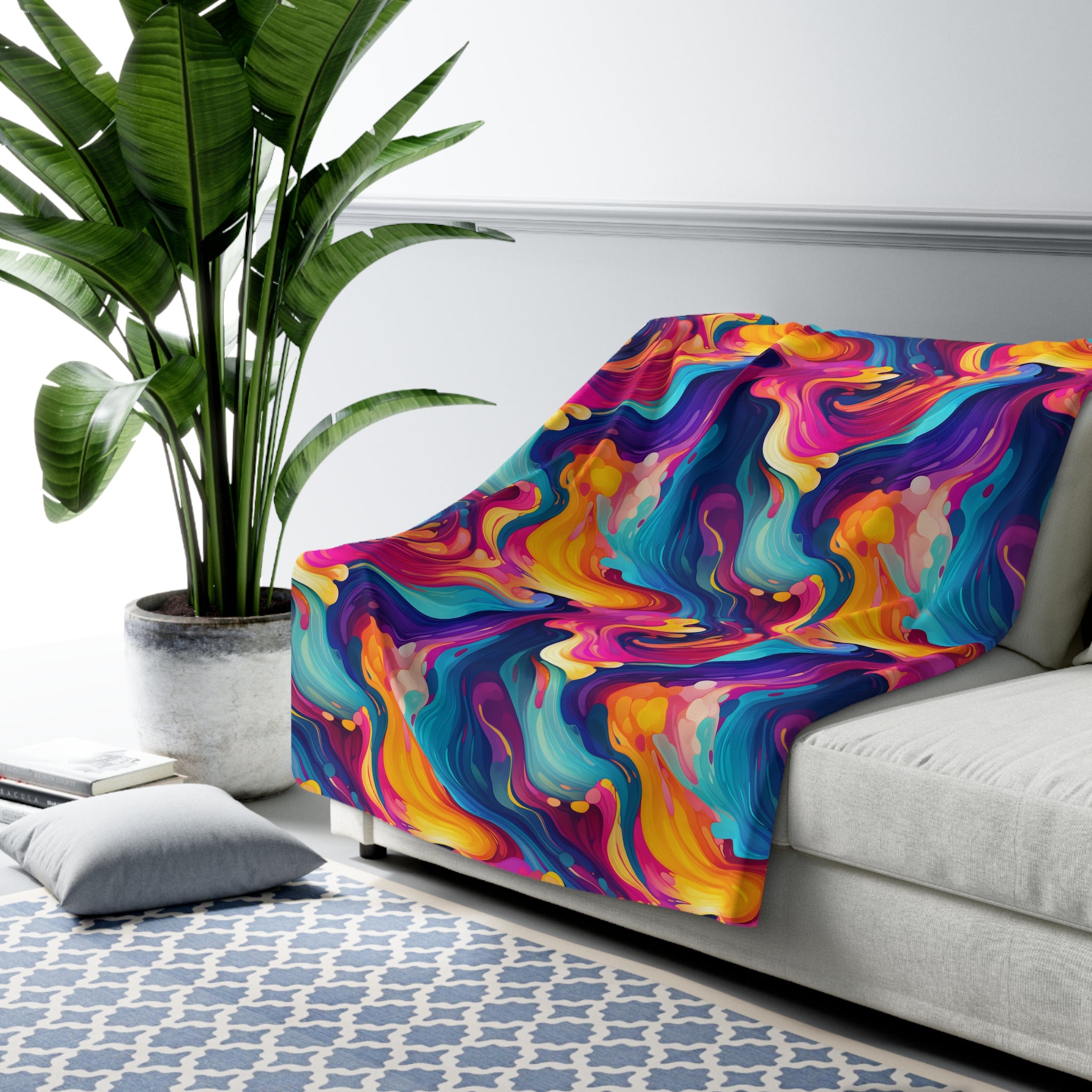 Enchanted Psyche Fleece Blanket