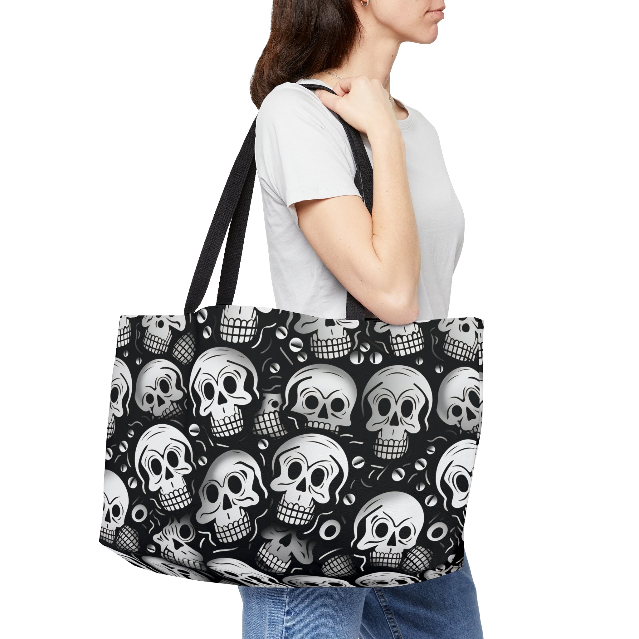 Cyber Skull Invasion Weekender Tote Bag