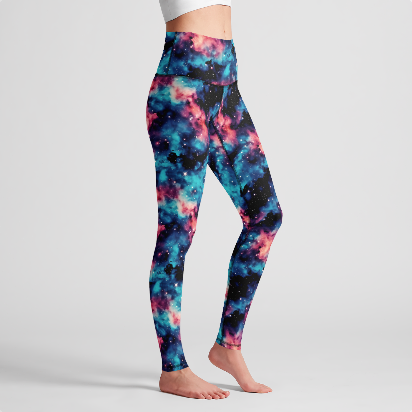 Spiral Galaxy High Waist Leggings