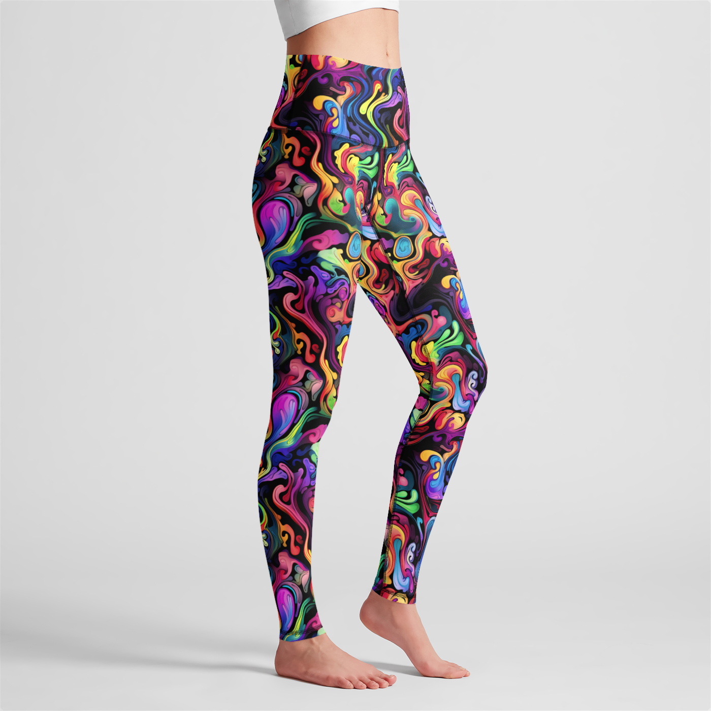 Psychedelic Whirlwind High Waist Leggings