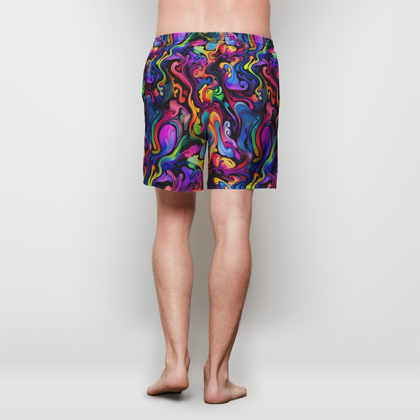 Psychedelic Whirlwind Men's Swim Shorts