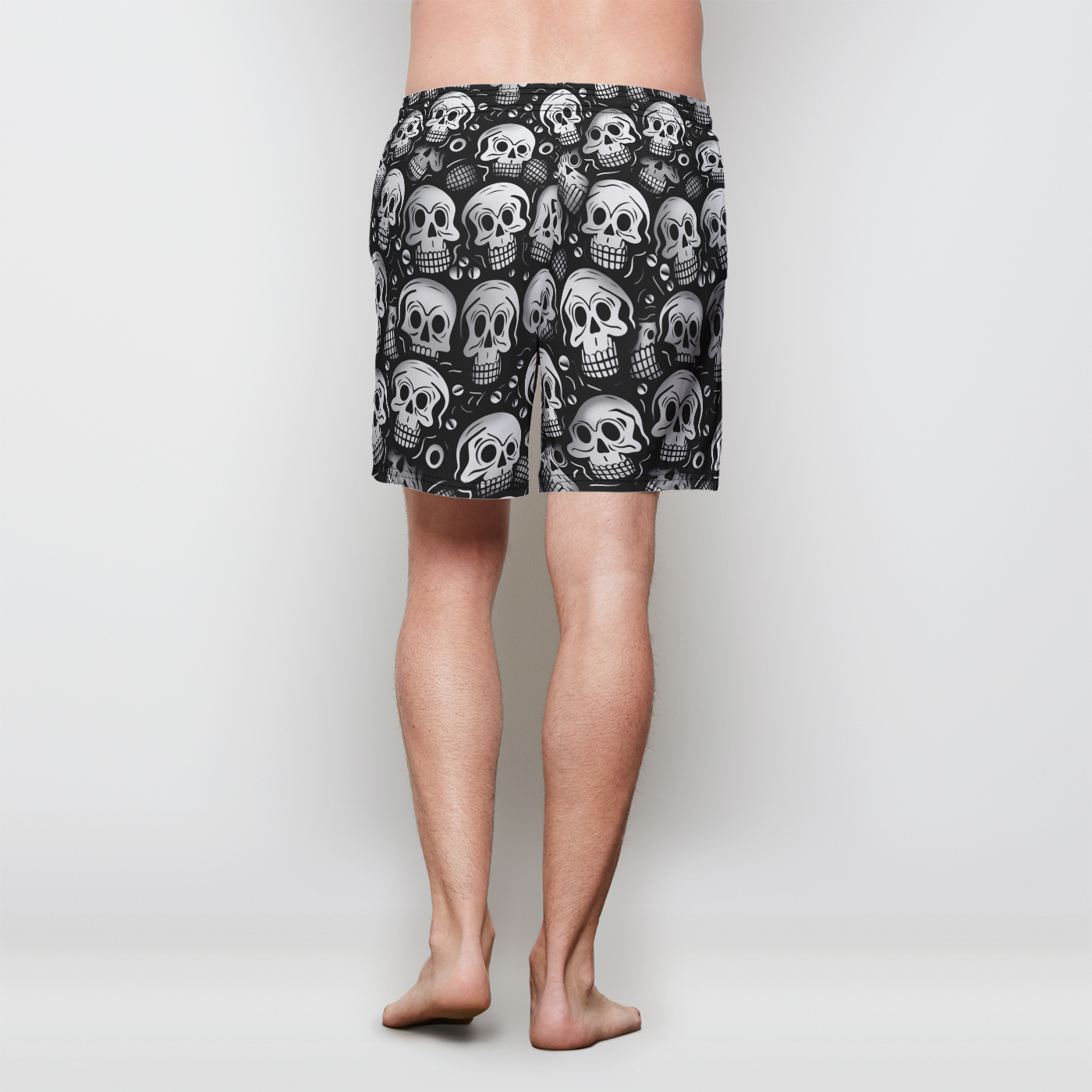 Cyber Skull Invasion Men's Swim Shorts