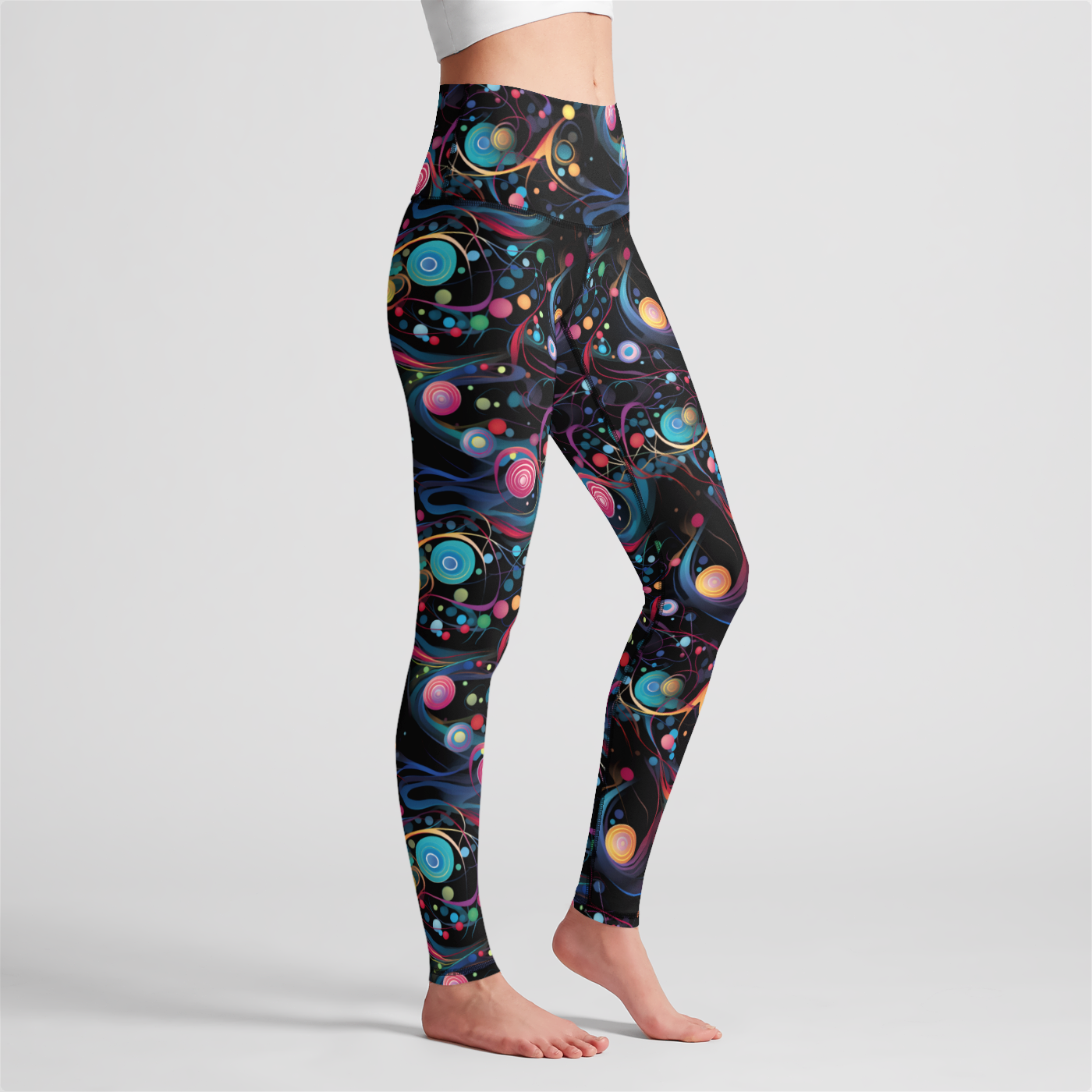 Whirling Wonderland High Waist Leggings