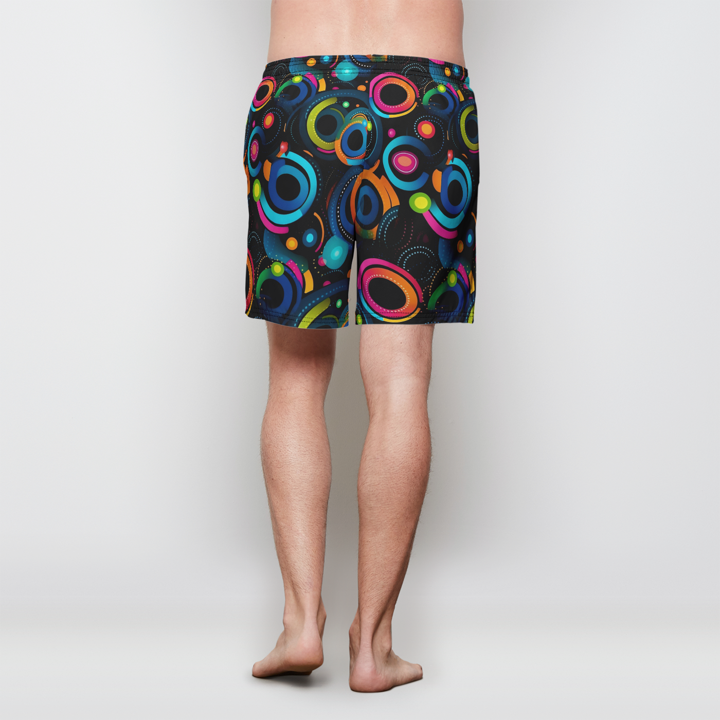 Electric Elegance Men's Swim Shorts