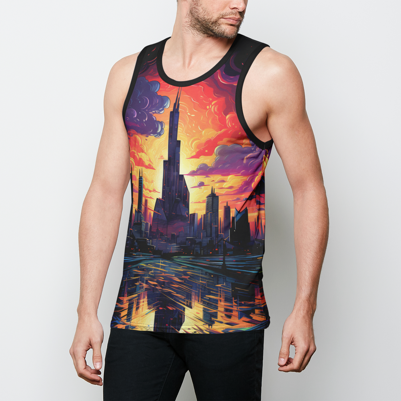 Techno Horizons Men's Tank