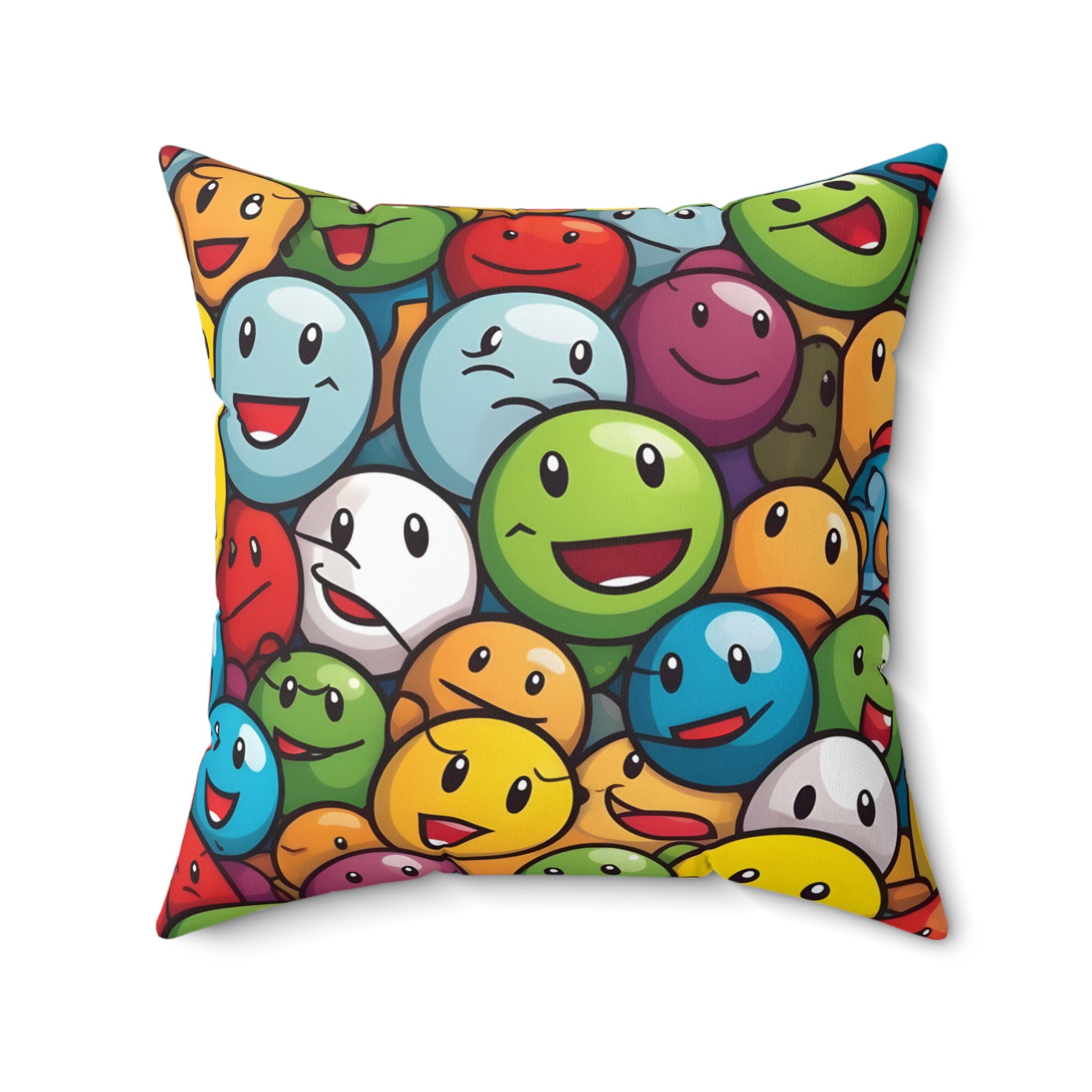 Happy Hopper Square Pillow