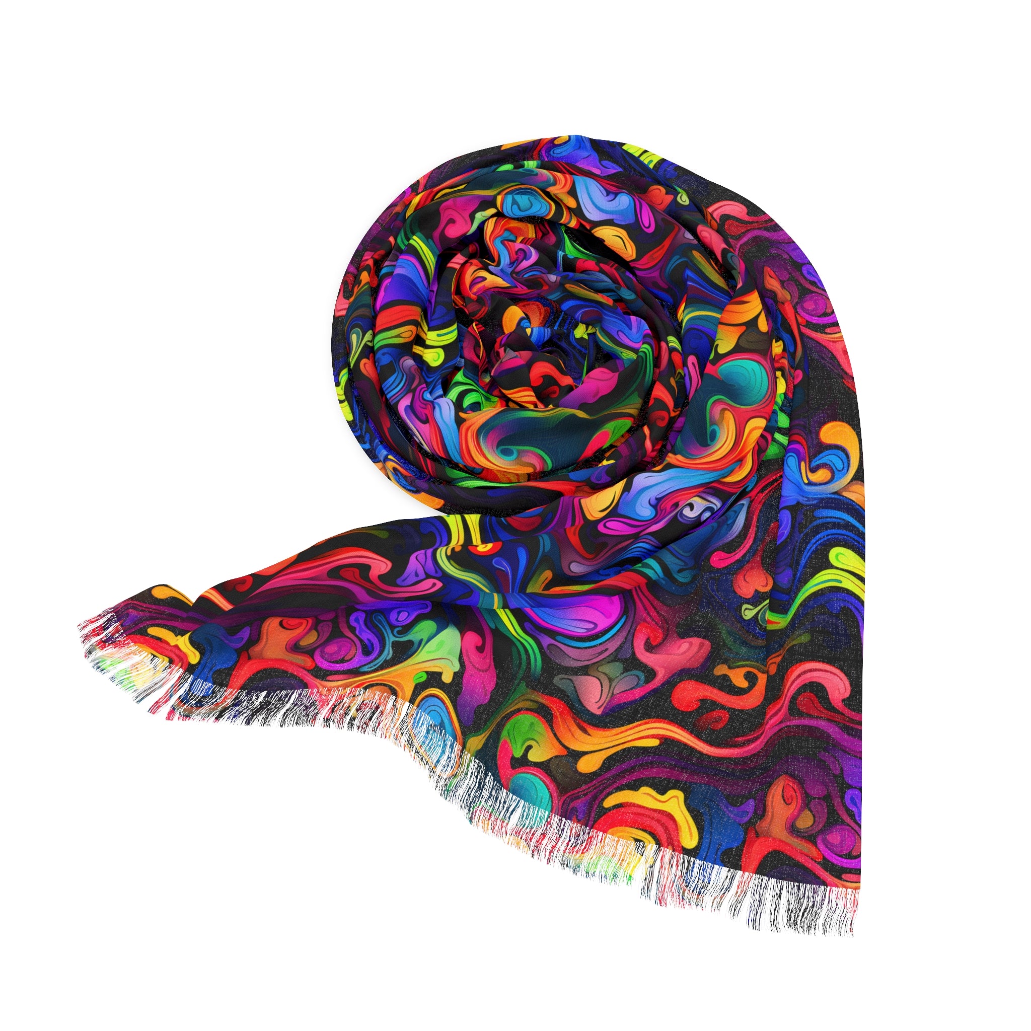 Psychedelic Whirlwind Light Rave Scarf