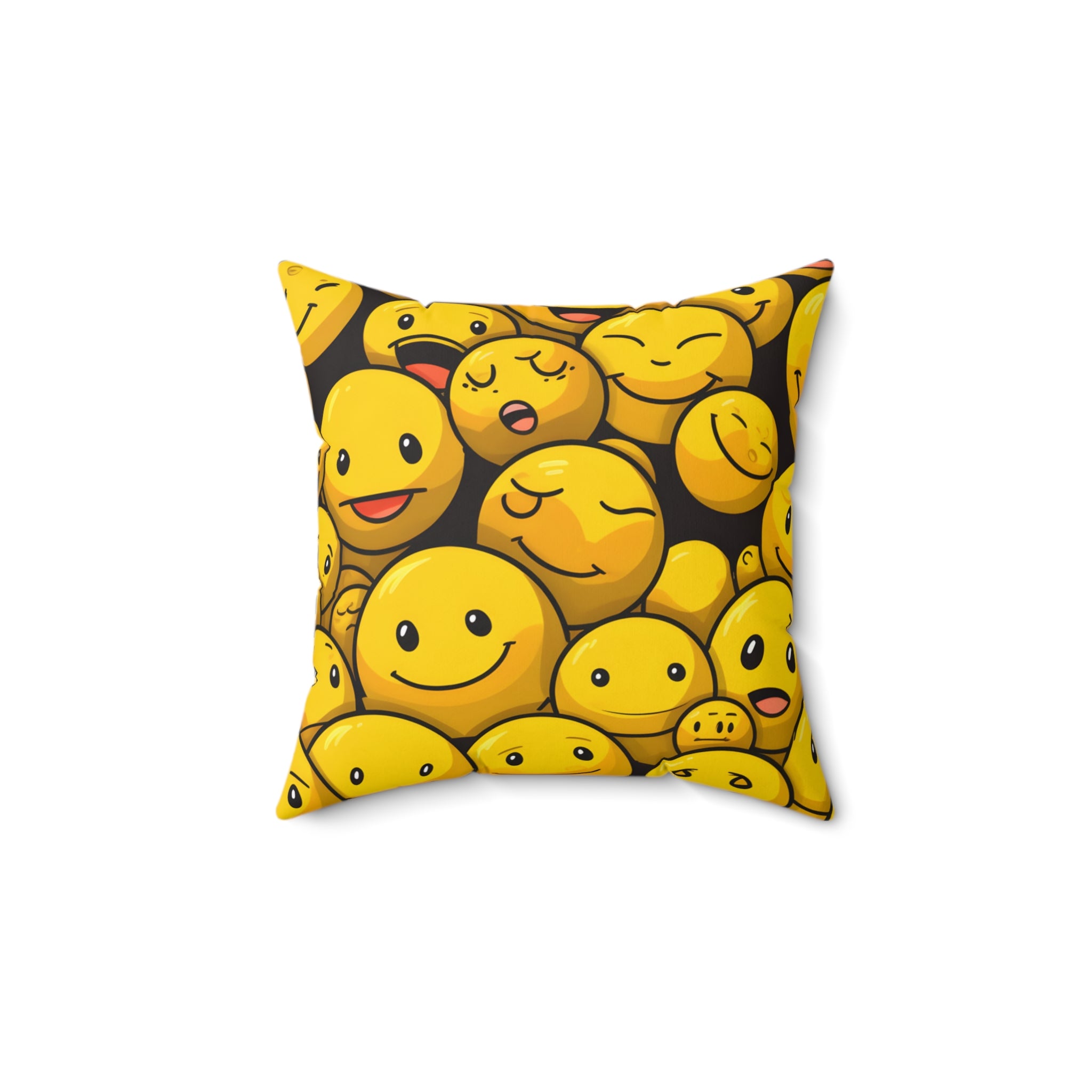 Smiley Shuffle Square Pillow