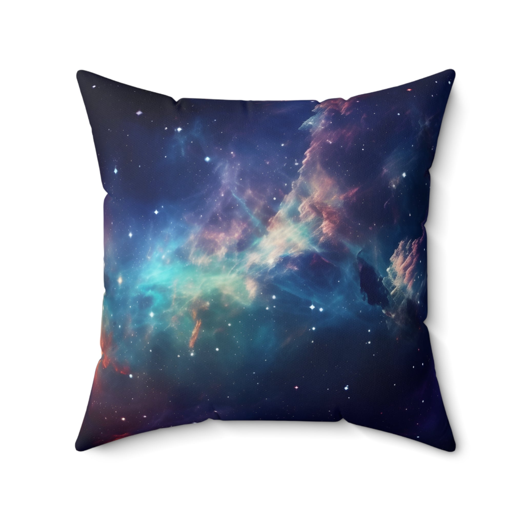 Galactic Glimmer Square Pillow