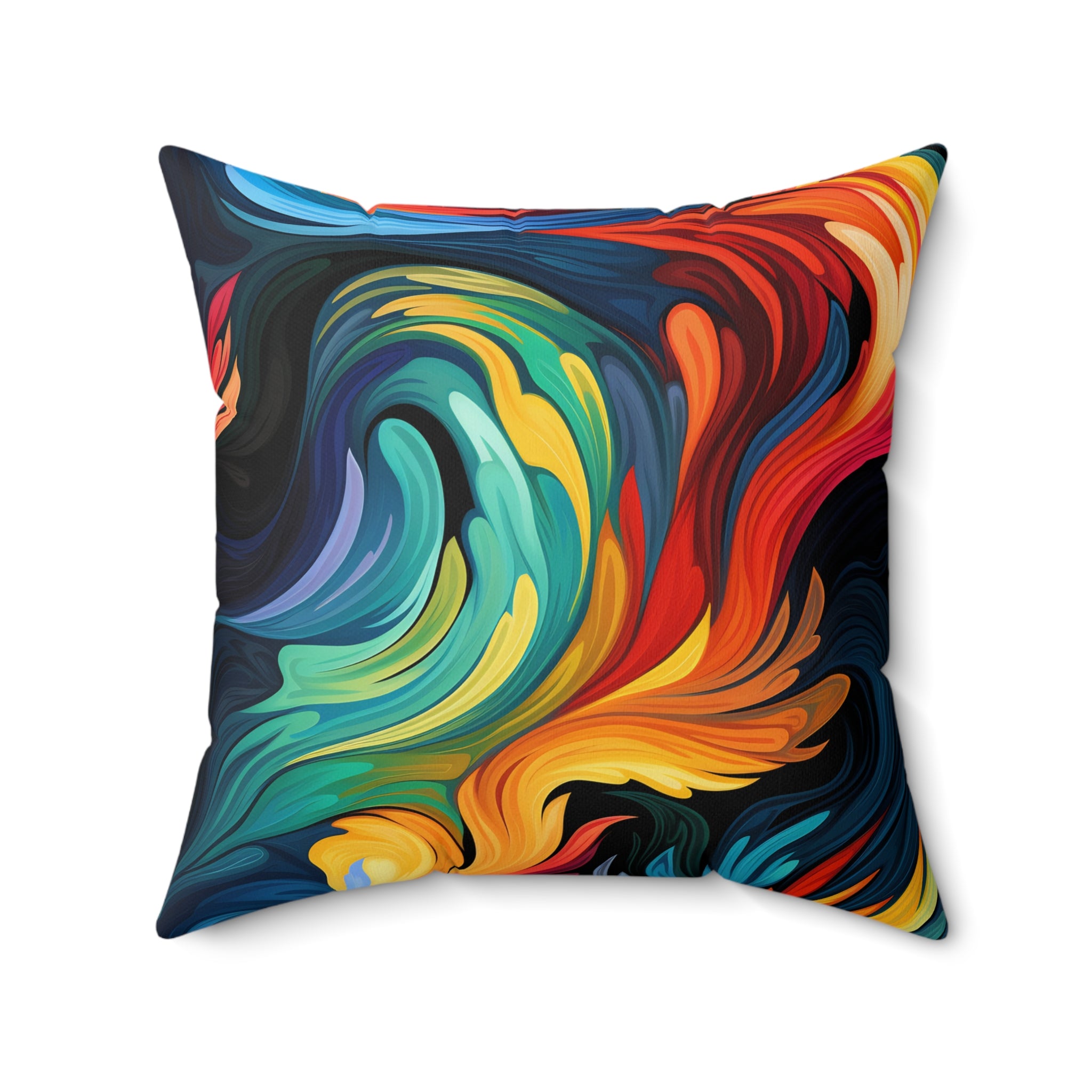 Technicolor Tranquility Square Pillow