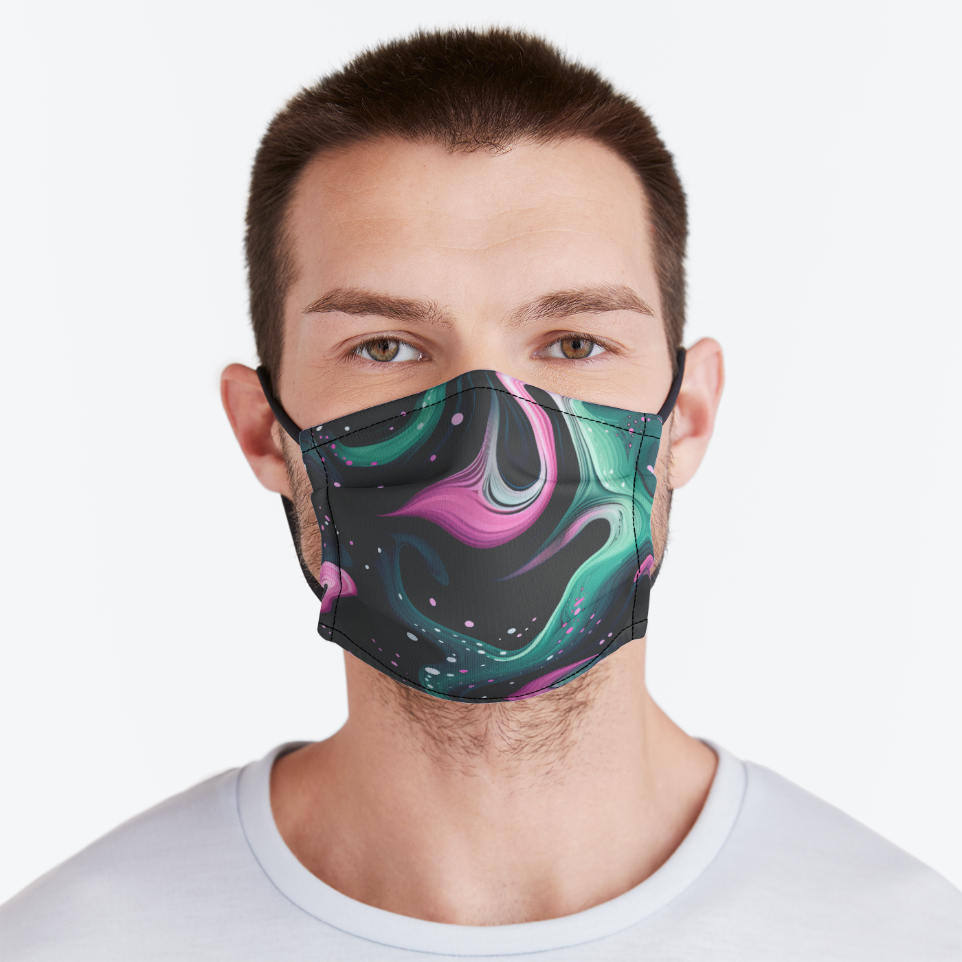 Electric Swirls Face Mask