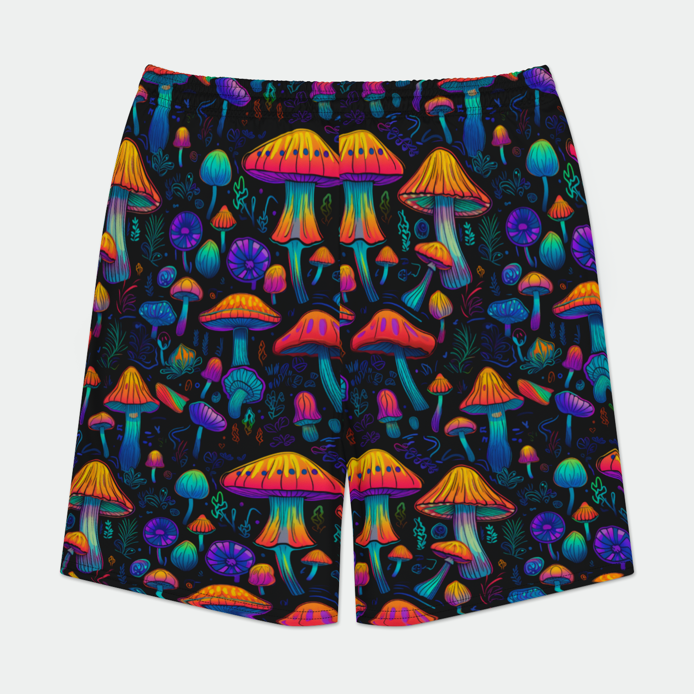 Neon Nostalgia Fungi Men's Shorts